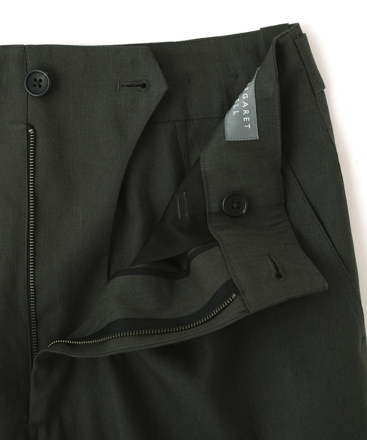LINEN WOOL SILK PLAINWEAVE TROUSERS | MARGARET HOWELL