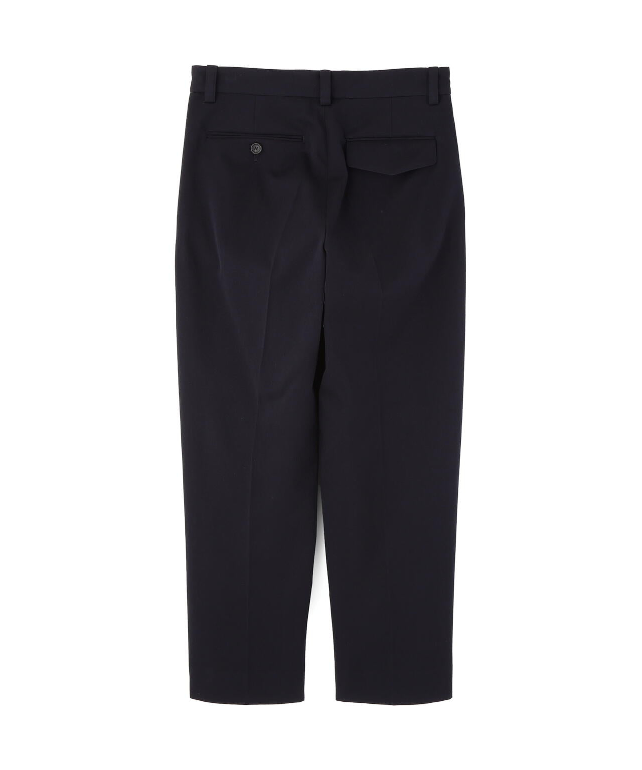 WORSTED WOOL COTTON TROUSERS