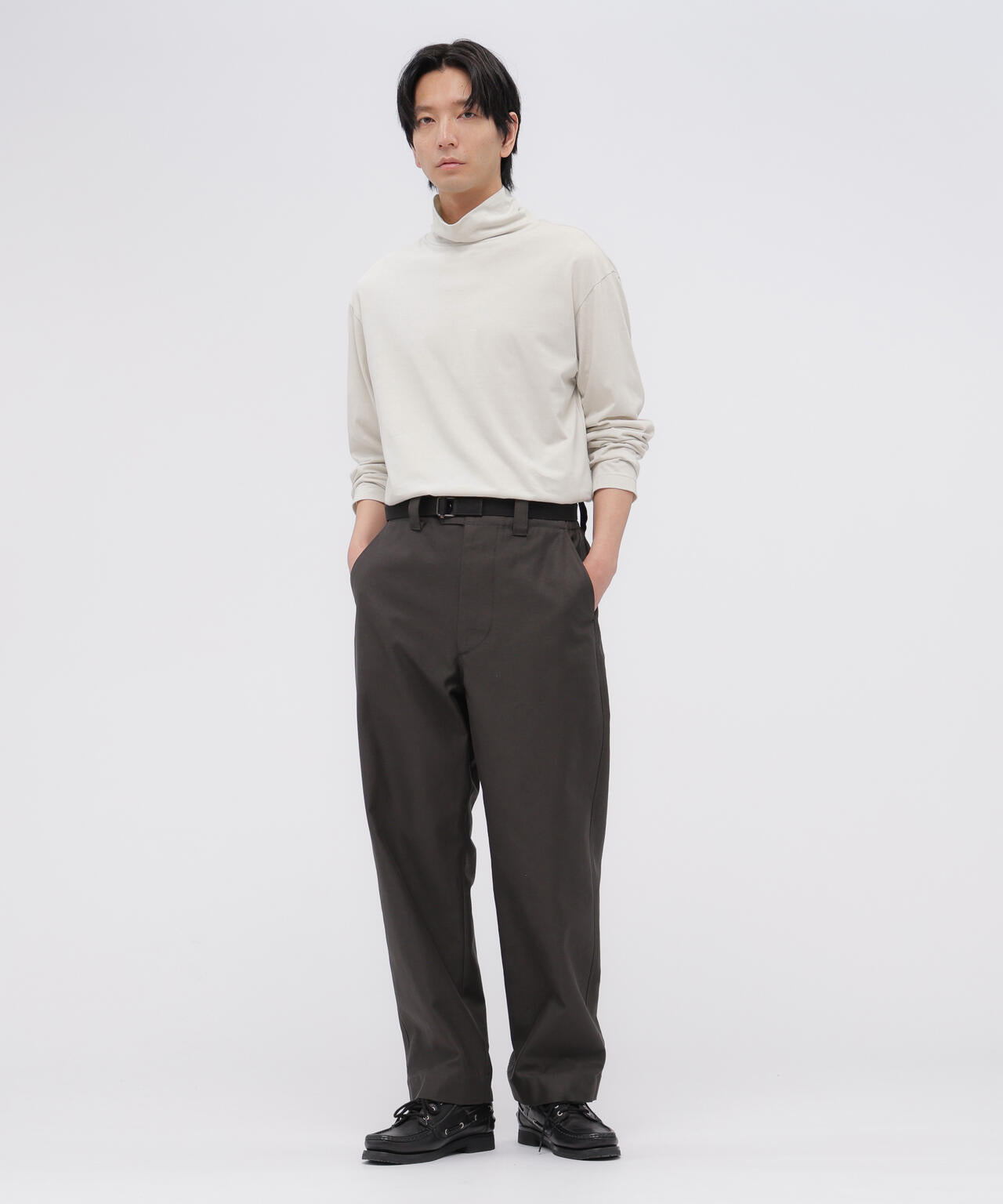 MARGARET HOWELL HEAVY DRILL トラウザーズ ダーク MARGARET HOWELL HEAVY DRILL トラウザーズ ブラック DRY COTTON DRILL
