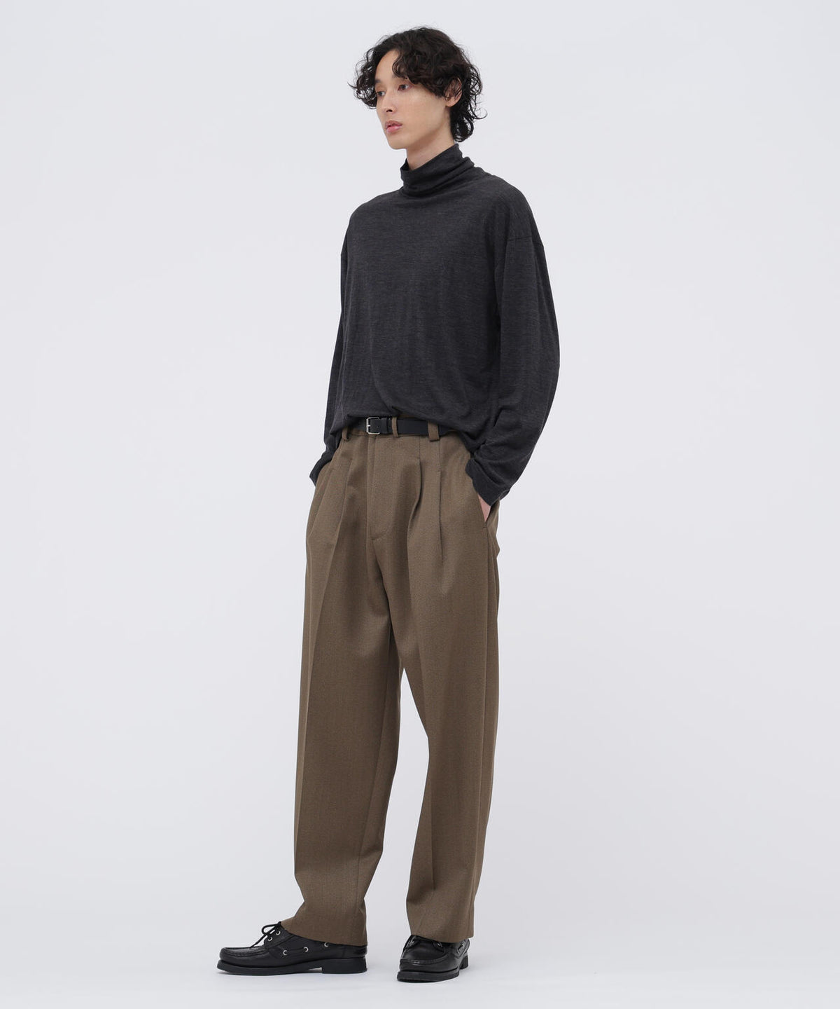 WOOL CAVALRY TWILL TROUSERS