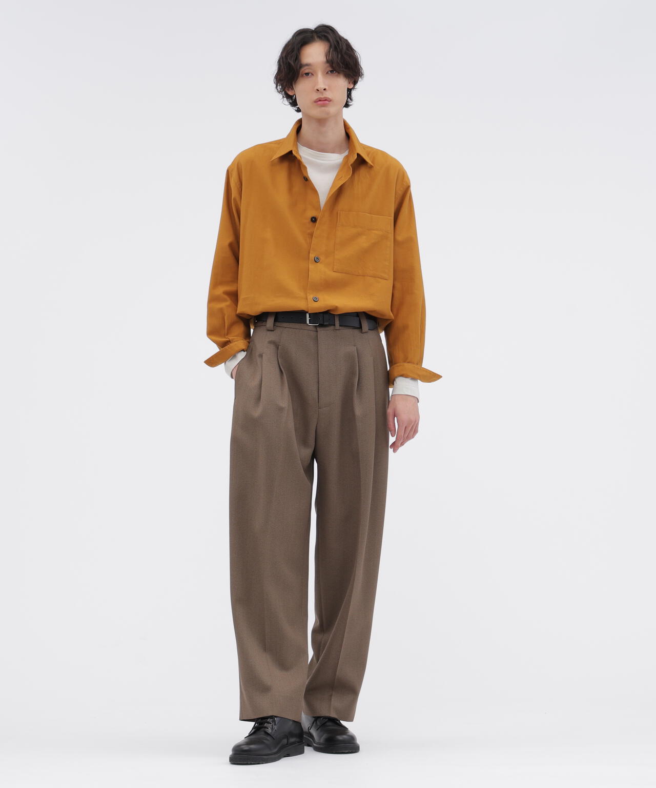 WOOL CAVALRY TWILL TROUSERS