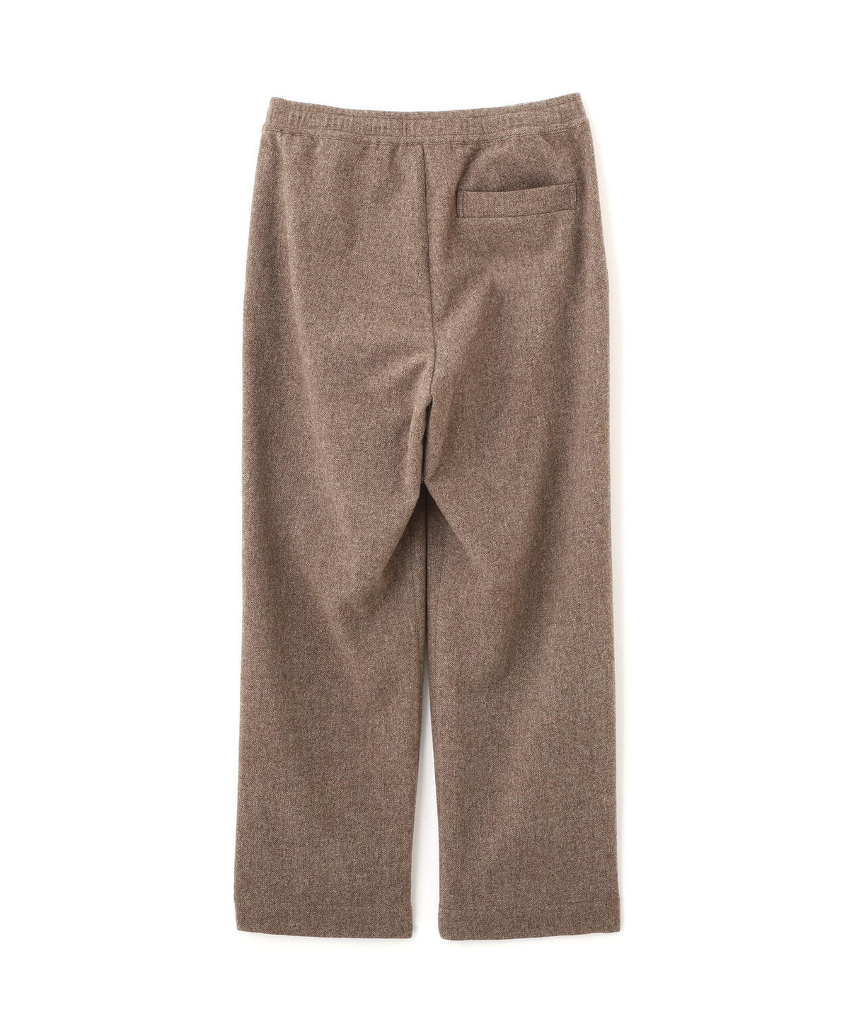 NATURAL WOOL TWILL TROUSERS