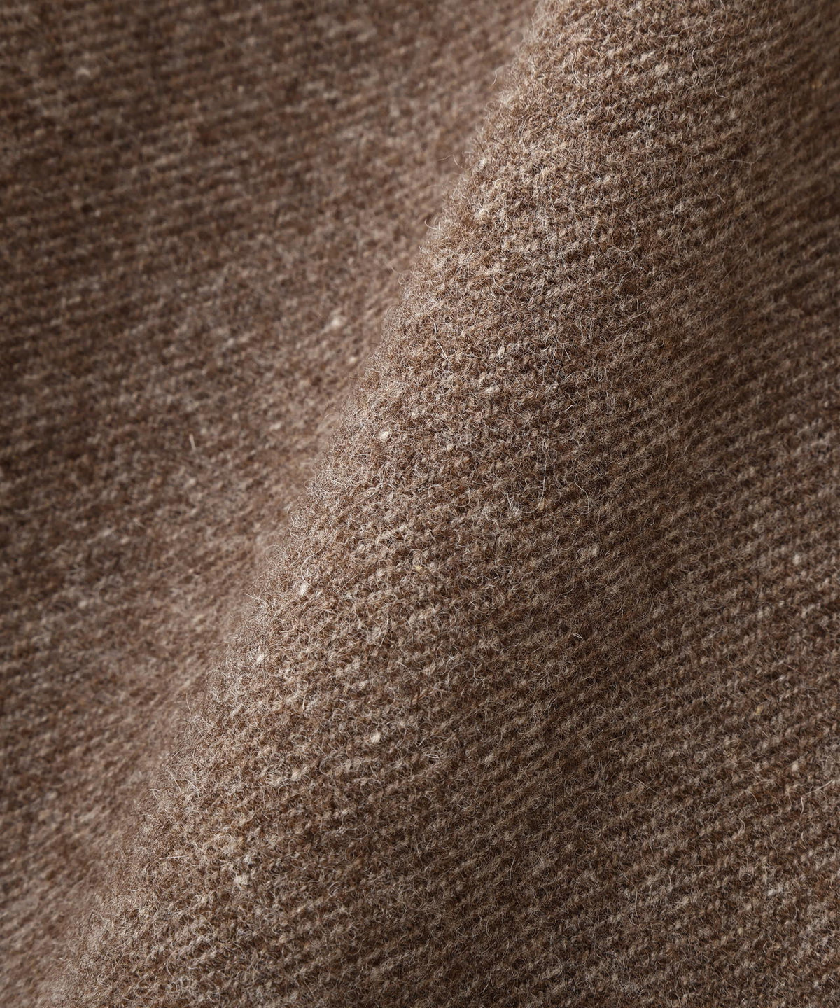 NATURAL WOOL TWILL TROUSERS