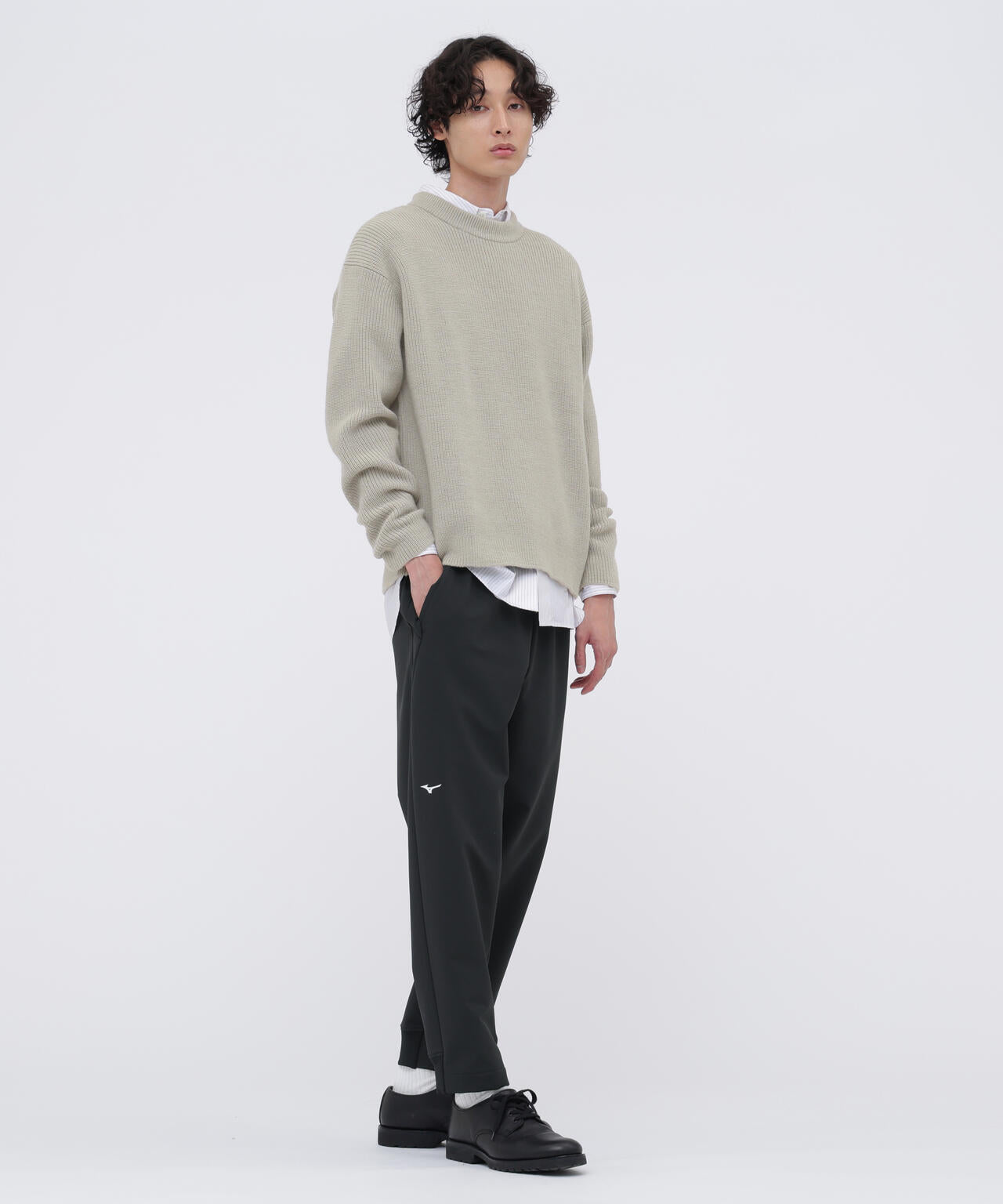 B/T BRUSHED BACK STRETCH POPLIN TROUSERS | MARGARET HOWELL