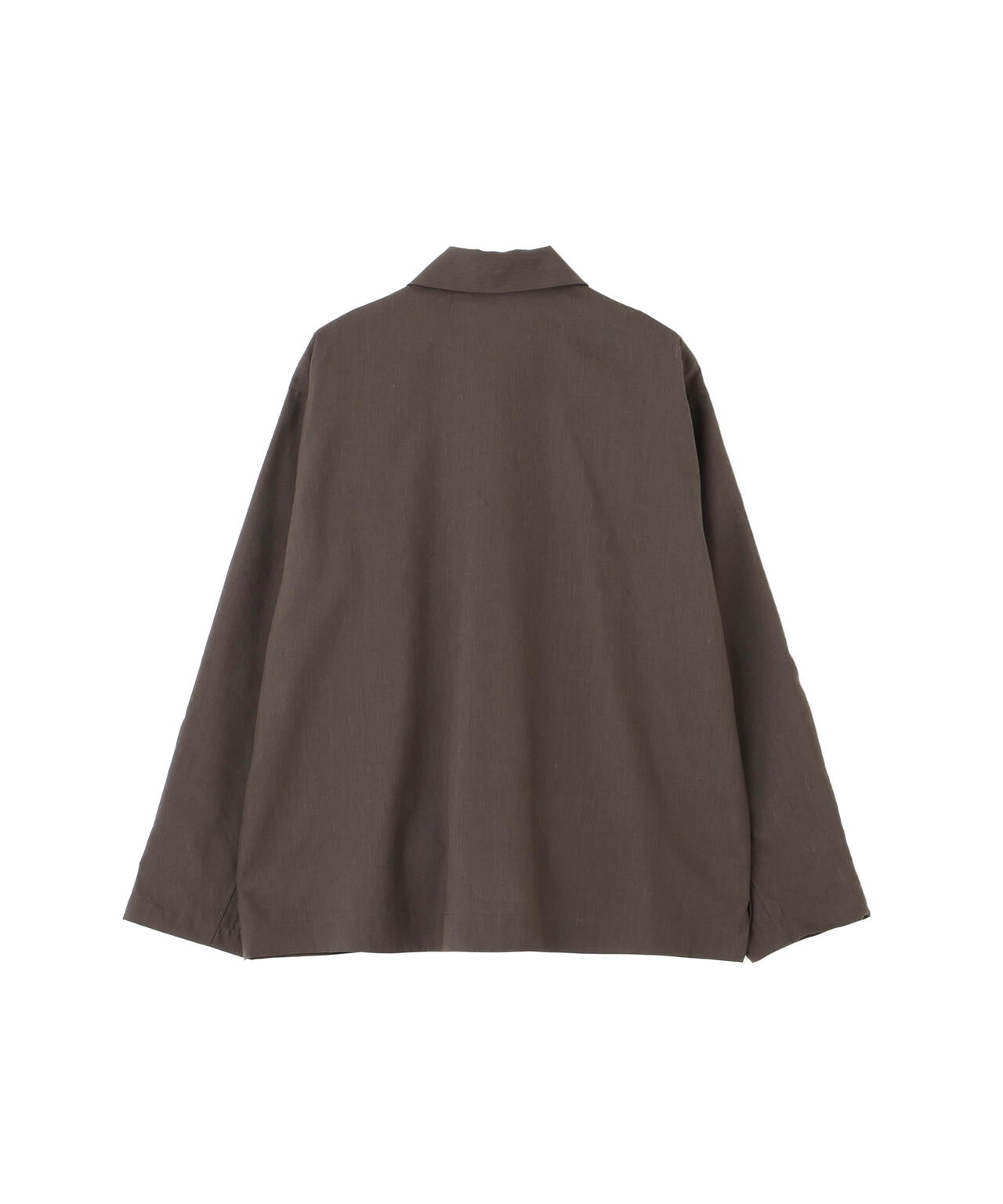LINEN WOOL SILK PLAINWEAVE SHIRT