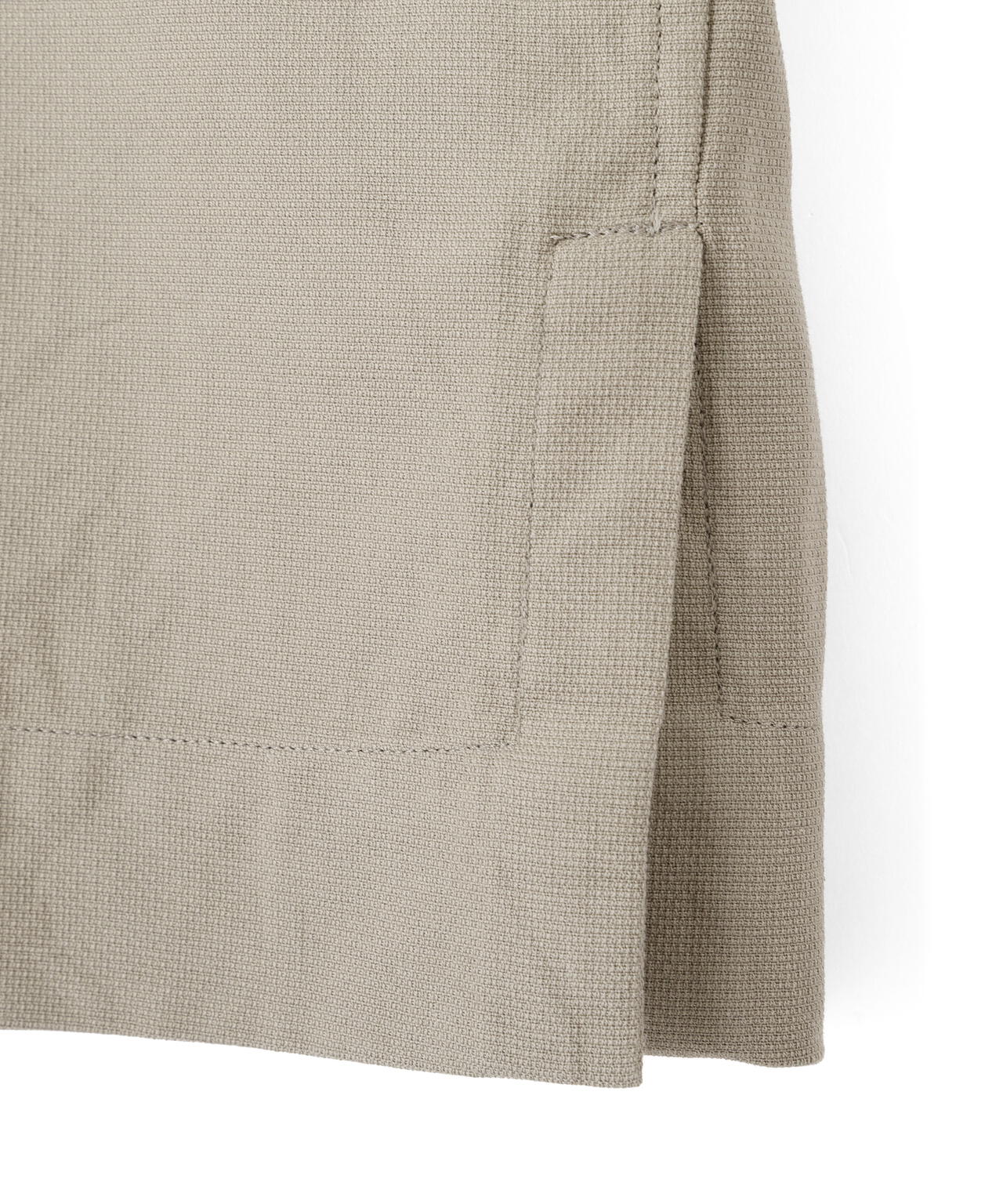TEXTURED COTTON PIQUE SHIRT