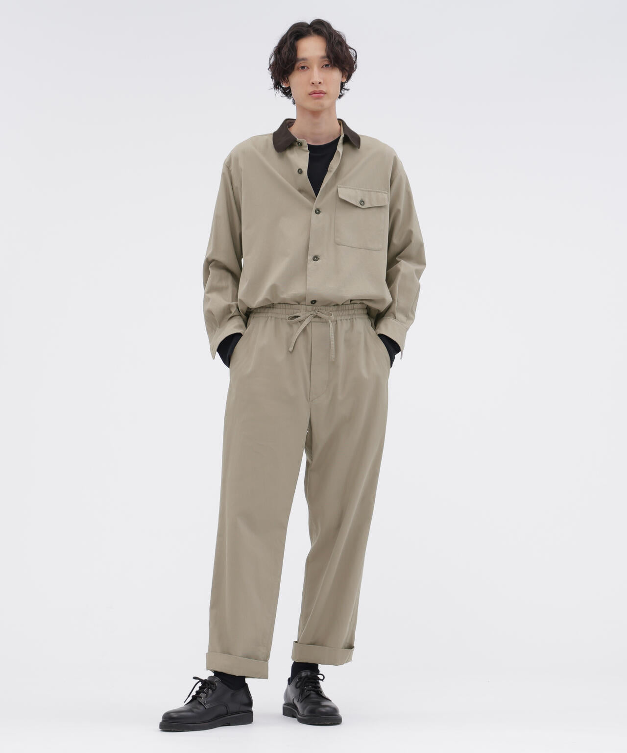 マーガレットハウエル　ORGANIC COTTON PIQUE TEXTURED COTTON PIQUE SHIRT | MARGARET HOWELL（マーガレット