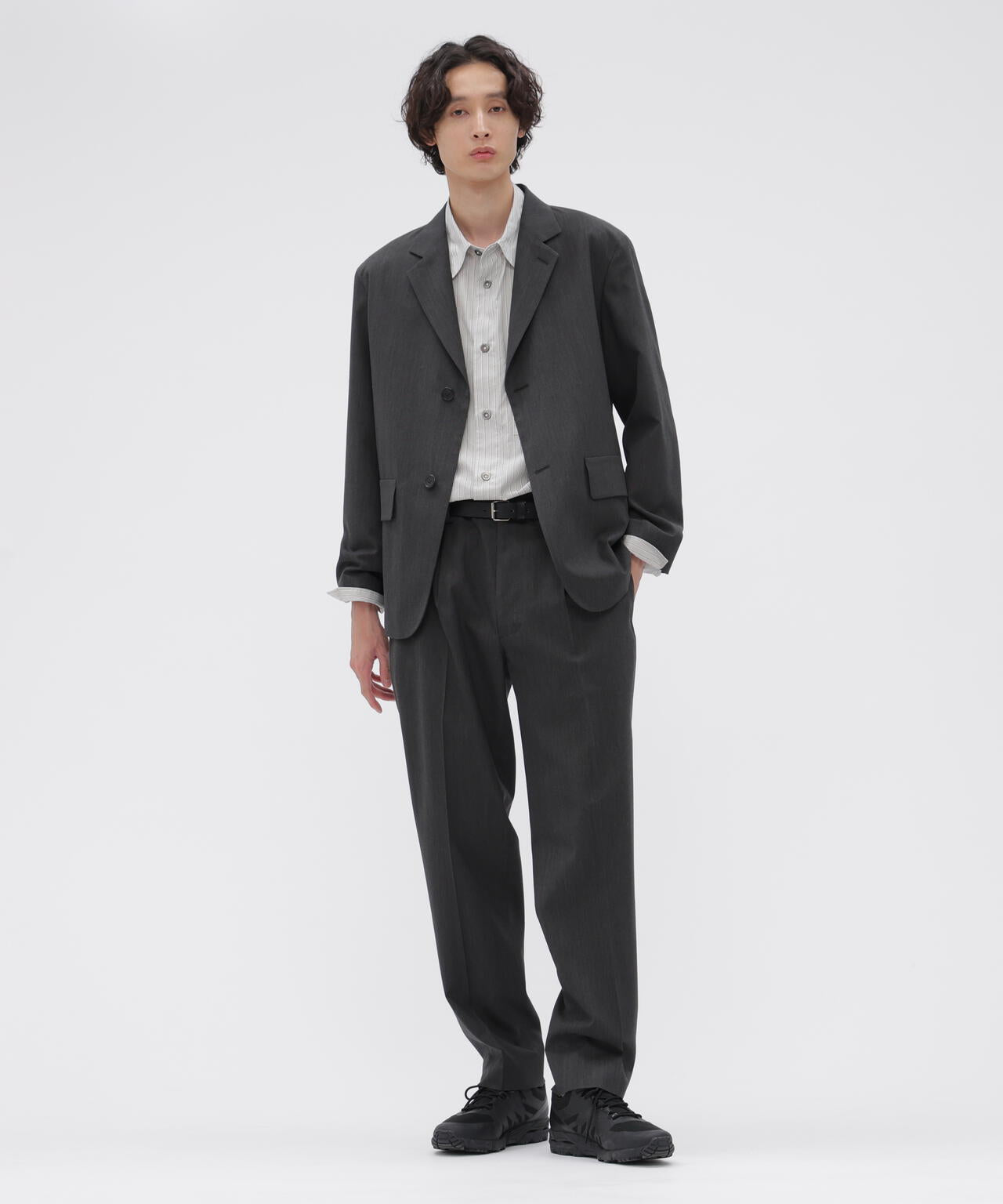 COTTON SILK STRIPE SHIRT | MARGARET HOWELL（マーガレット・ハウエル