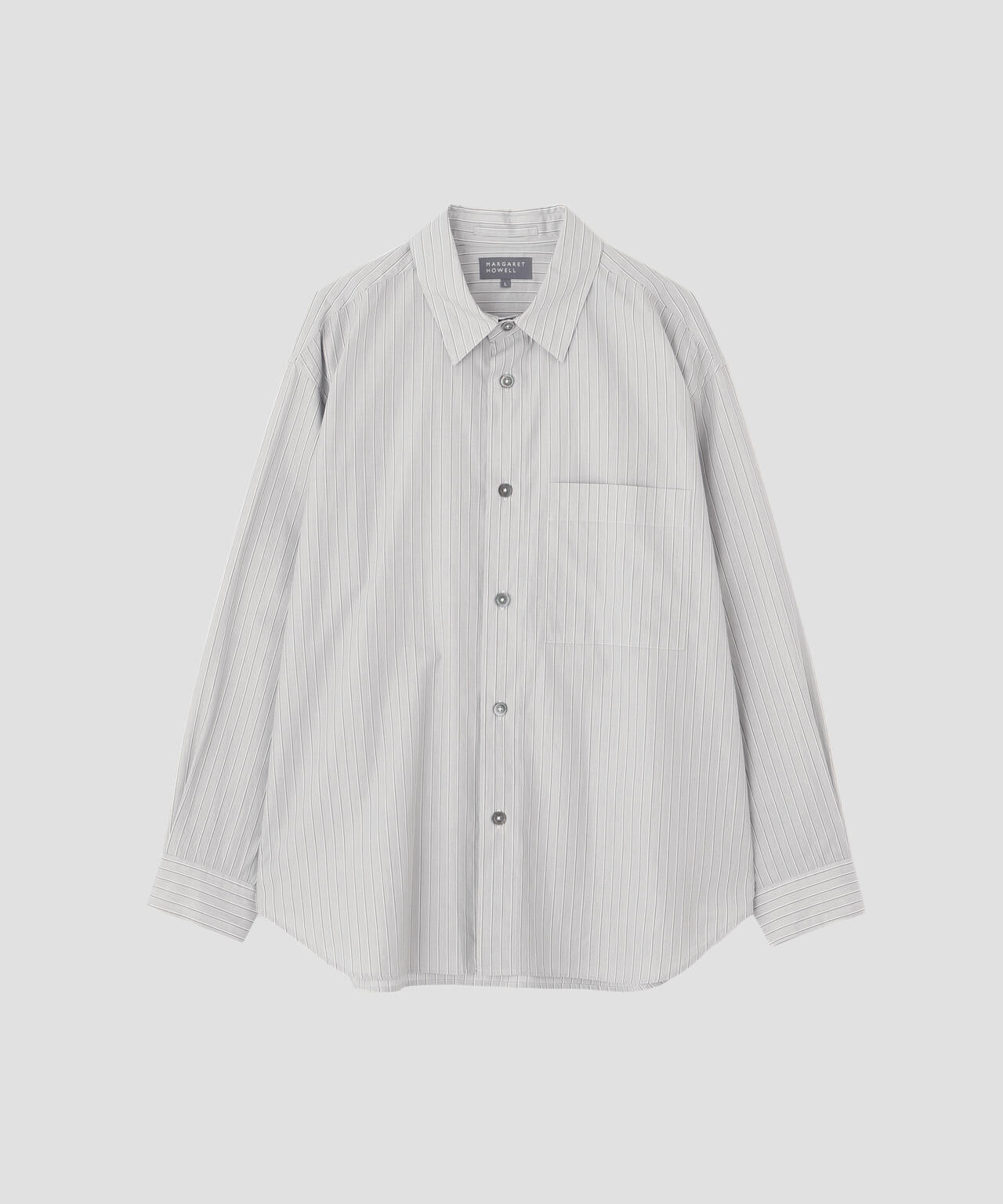 COTTON SILK STRIPE SHIRT | MARGARET HOWELL（マーガレット・ハウエル