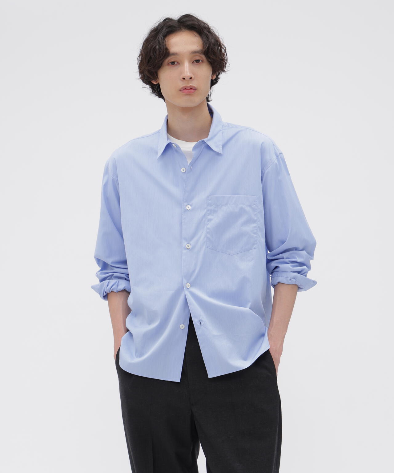 COMPACT COTTON END ON END SHIRT | MARGARET HOWELL（マーガレット