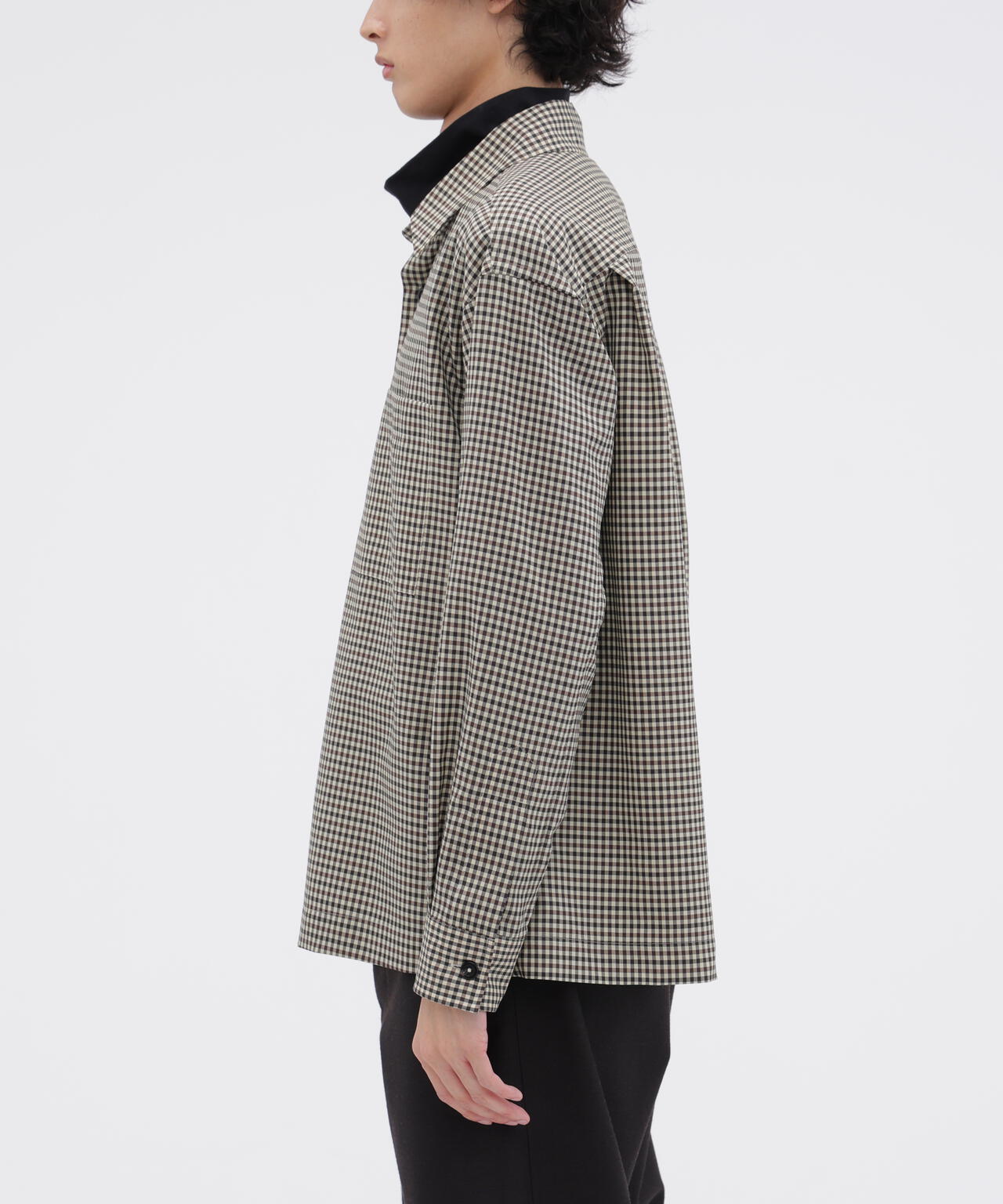 WOOL GINGHAM POPLIN SHIRT | MARGARET HOWELL（マーガレット