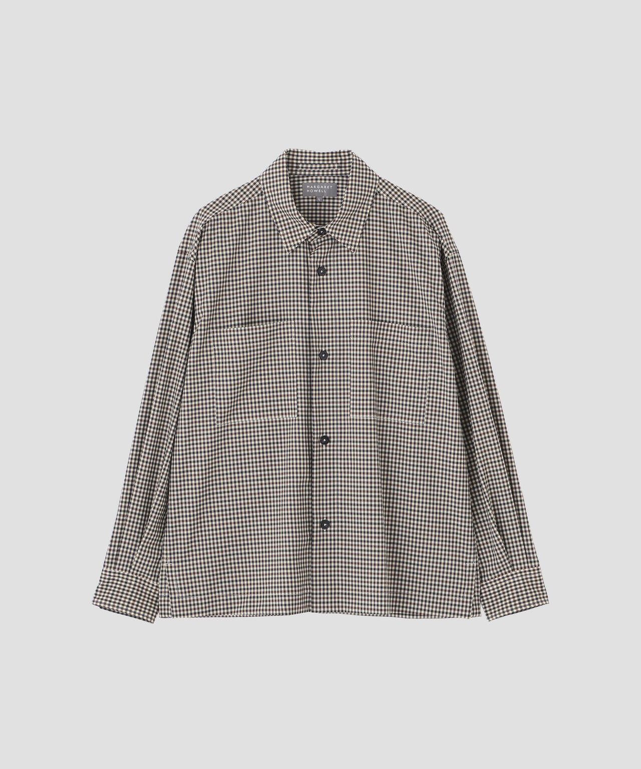 WOOL GINGHAM POPLIN SHIRT | MARGARET HOWELL（マーガレット