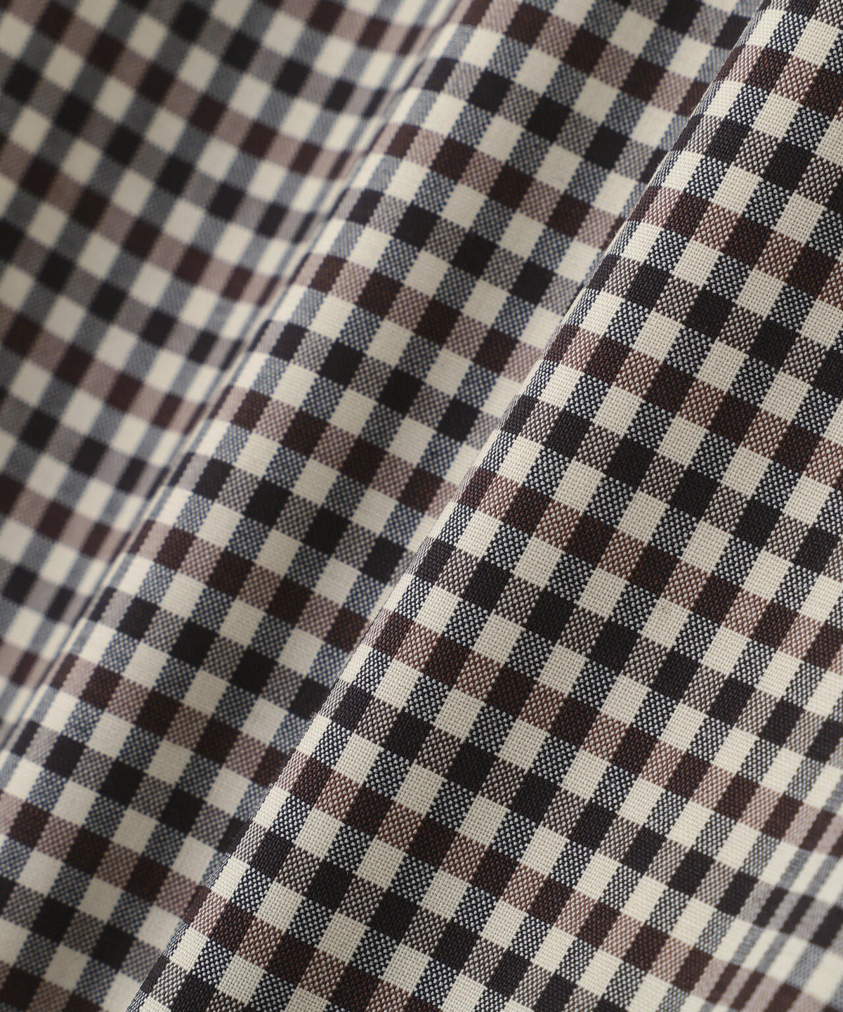 WOOL GINGHAM POPLIN SHIRT
