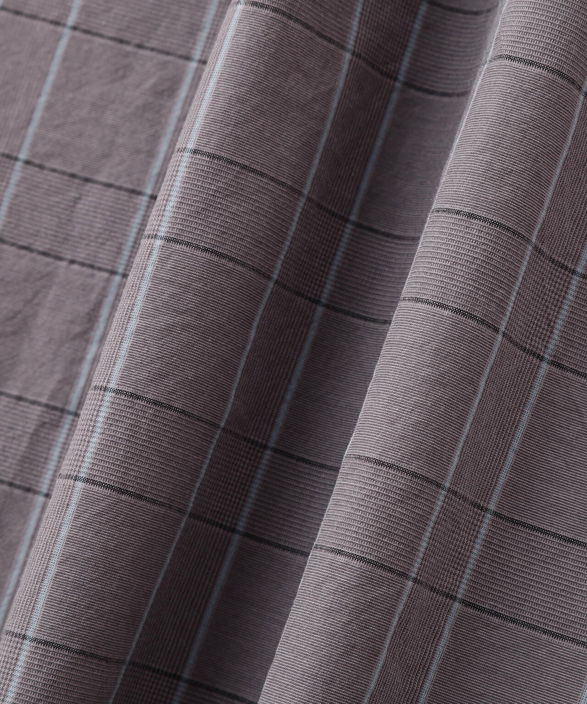 GLEN CHECK COTTON POPLIN SHIRT
