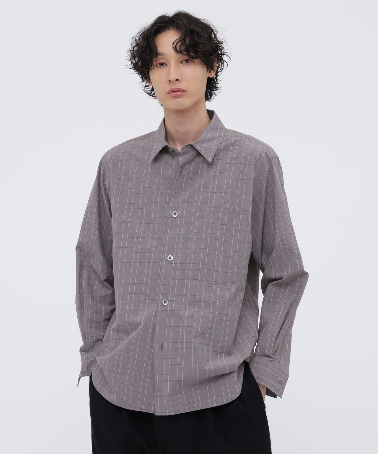 GLEN CHECK COTTON POPLIN SHIRT | MARGARET HOWELL（マーガレット
