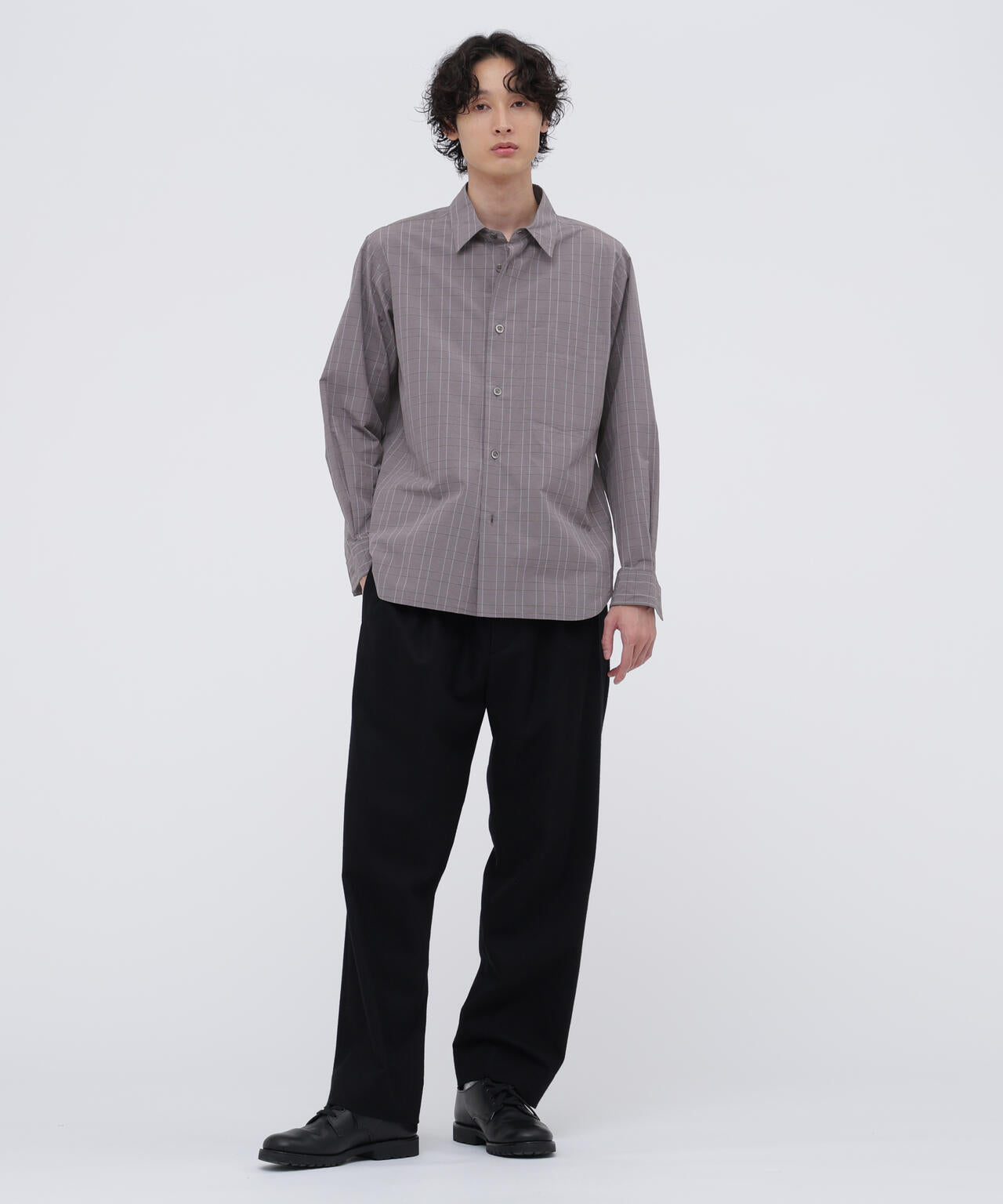 GLEN CHECK COTTON POPLIN SHIRT | MARGARET HOWELL（マーガレット
