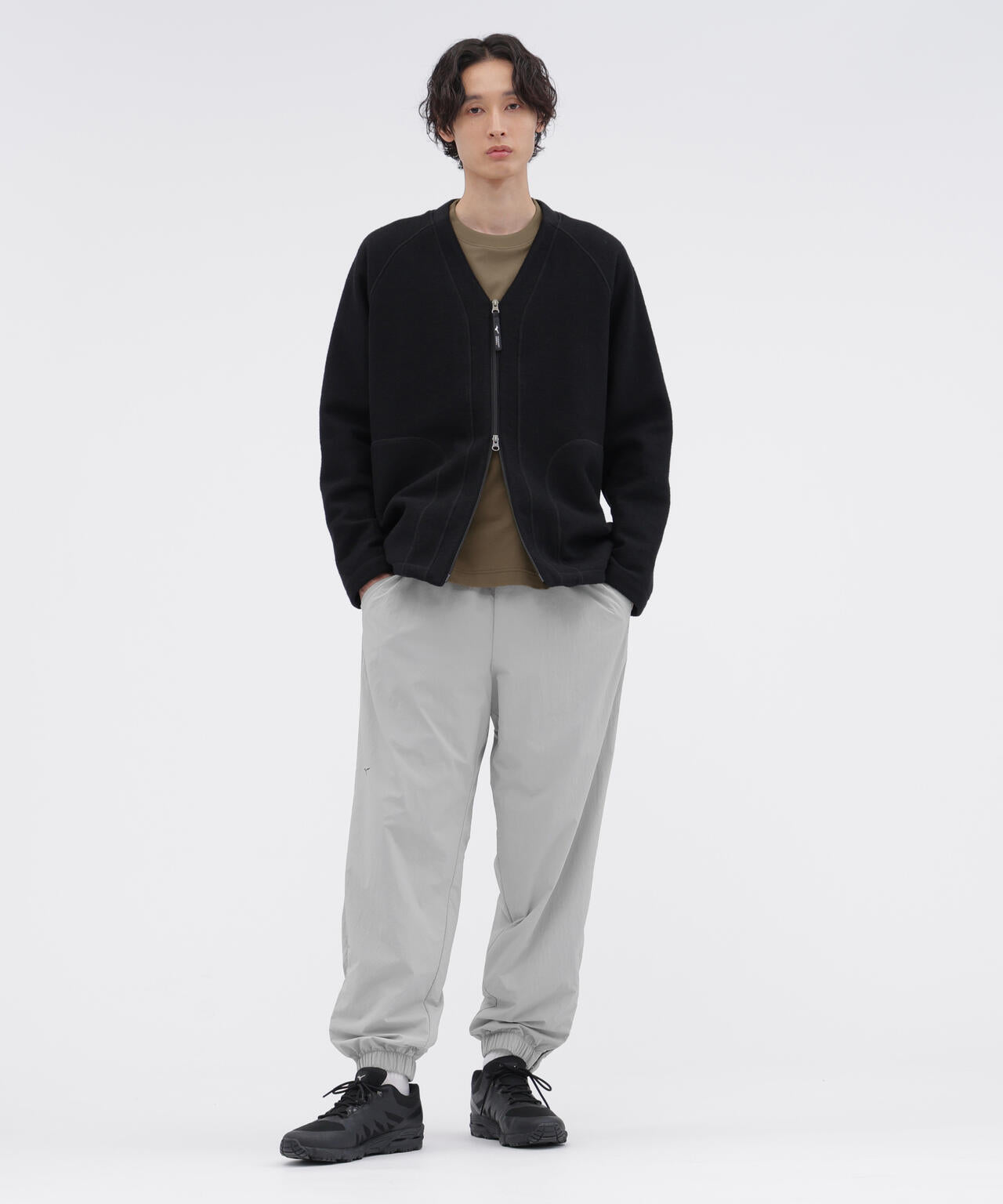 WOOL NYLON DENSE JERSEY TOP