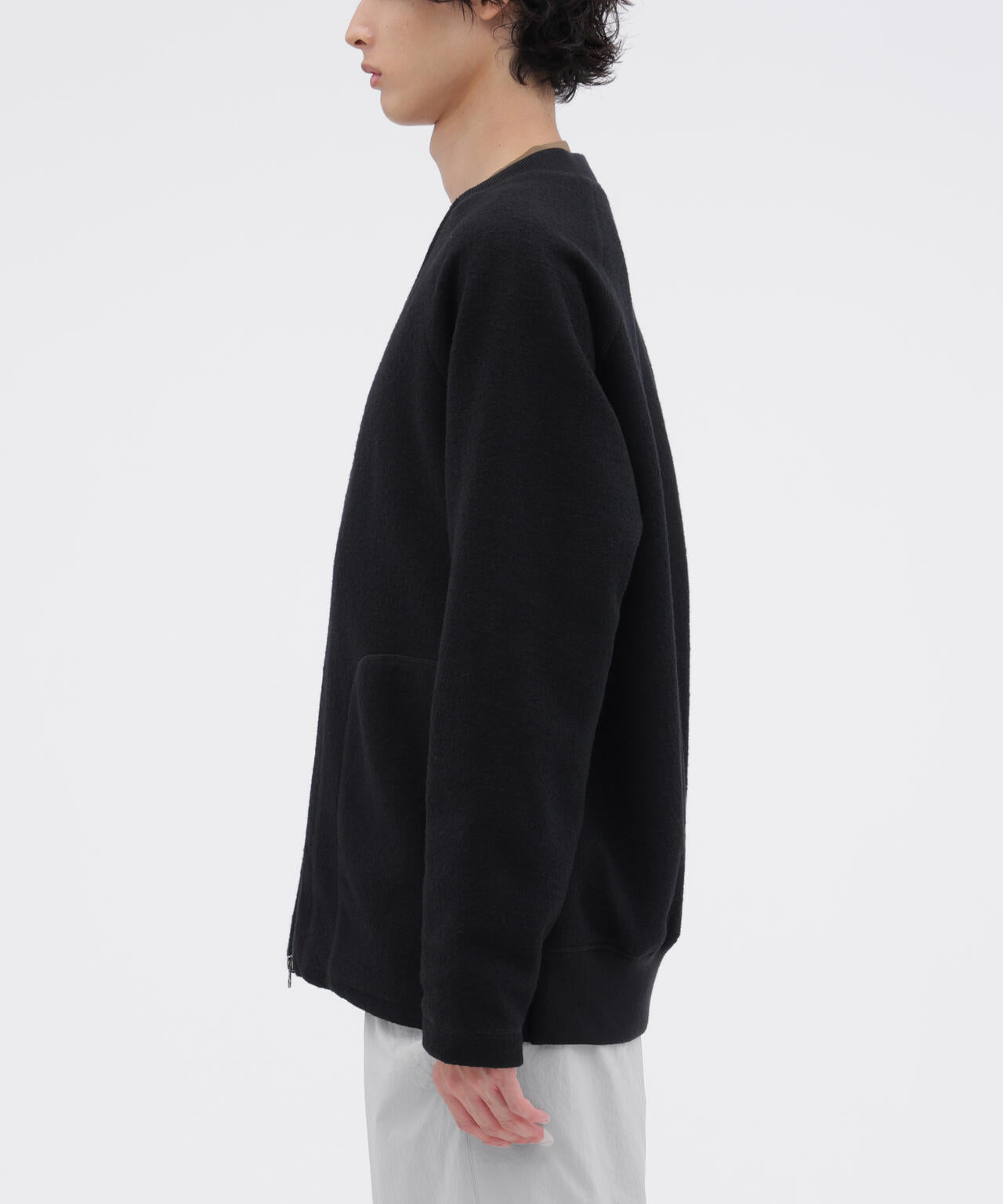 WOOL NYLON DENSE JERSEY TOP