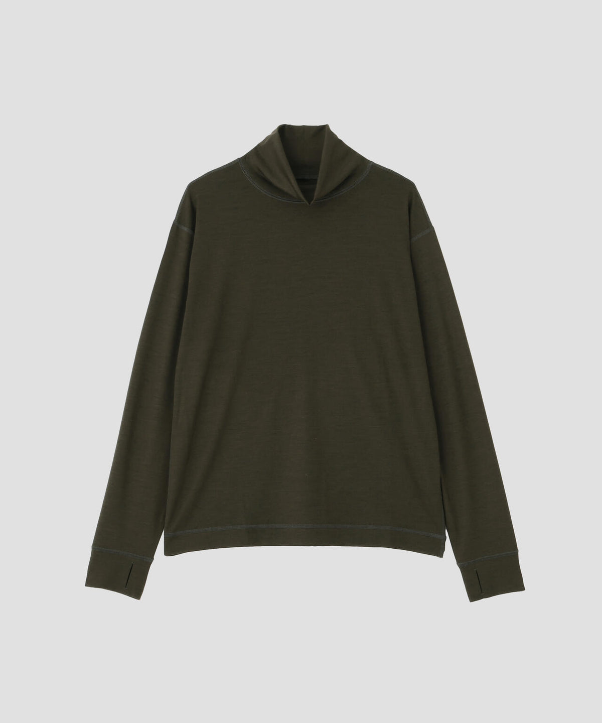 WASHABLE FINE GAUGE WOOL JERSEY TOP