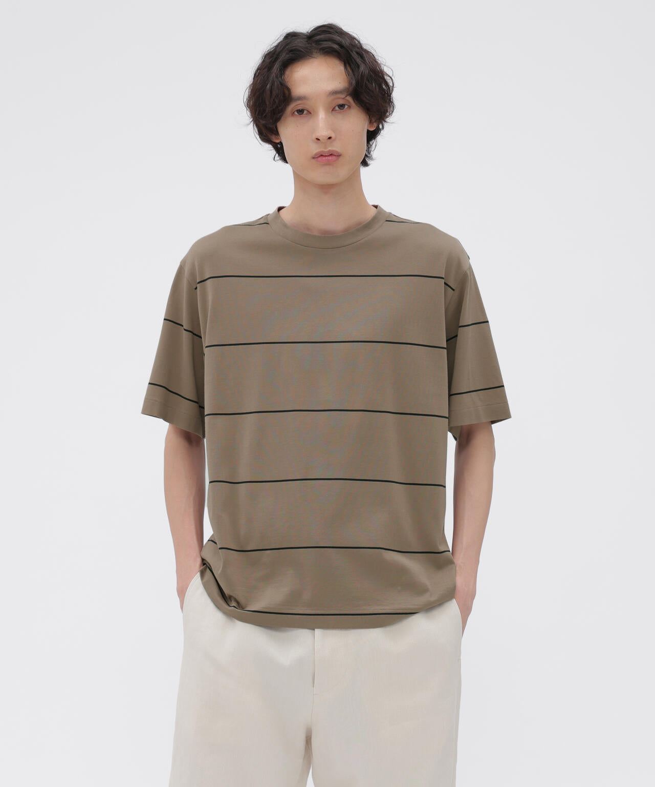 FINE COTTON STRIPE JERSEY TOP | MARGARET HOWELL（マーガレット