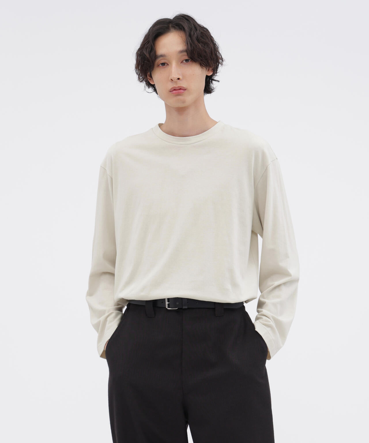 【新品未使用】MARGARET HOWELL COTTON JERSEY PLAIN COTTON JERSEY TOP | MARGARET HOWELL（マーガレット・ハウエル