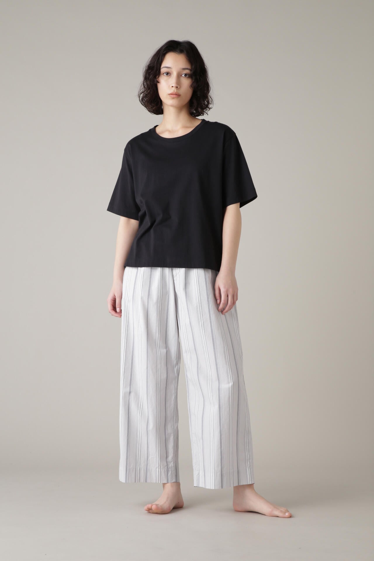 COTTON LINEN MULTI STRIPE