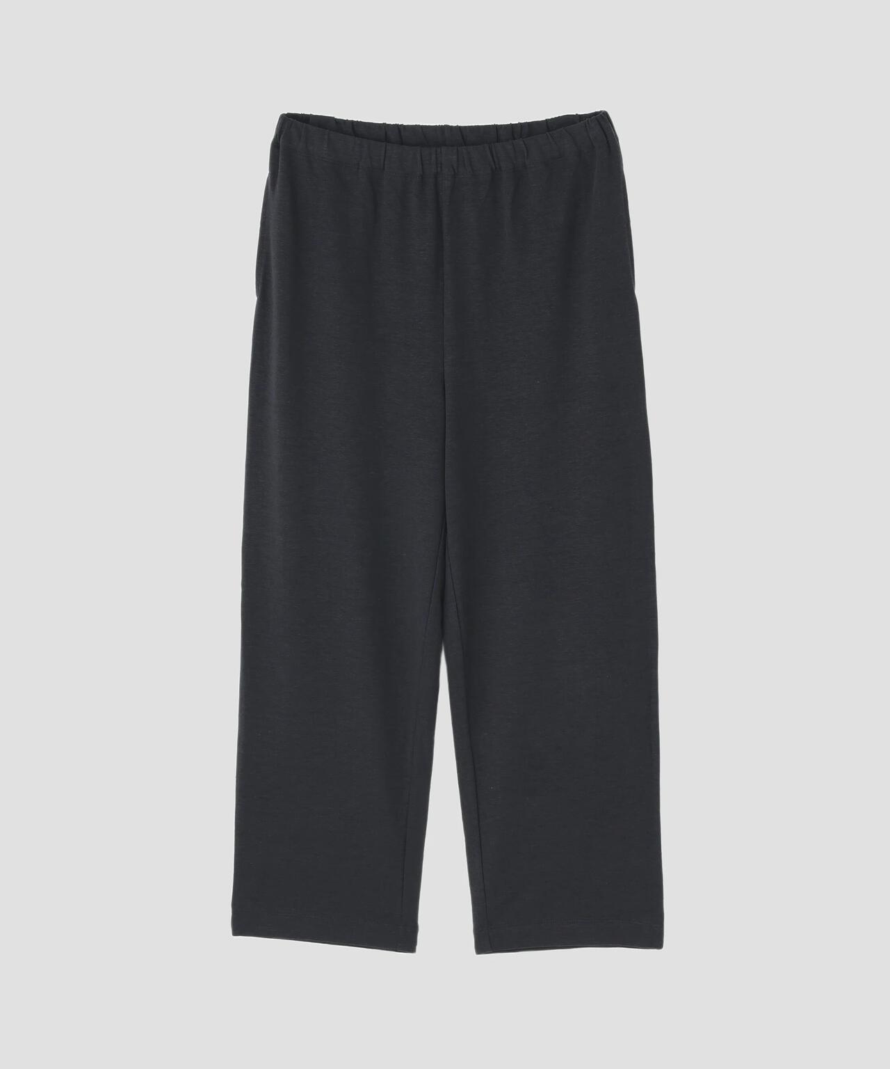 PLATED LINEN COTTON TROUSERS