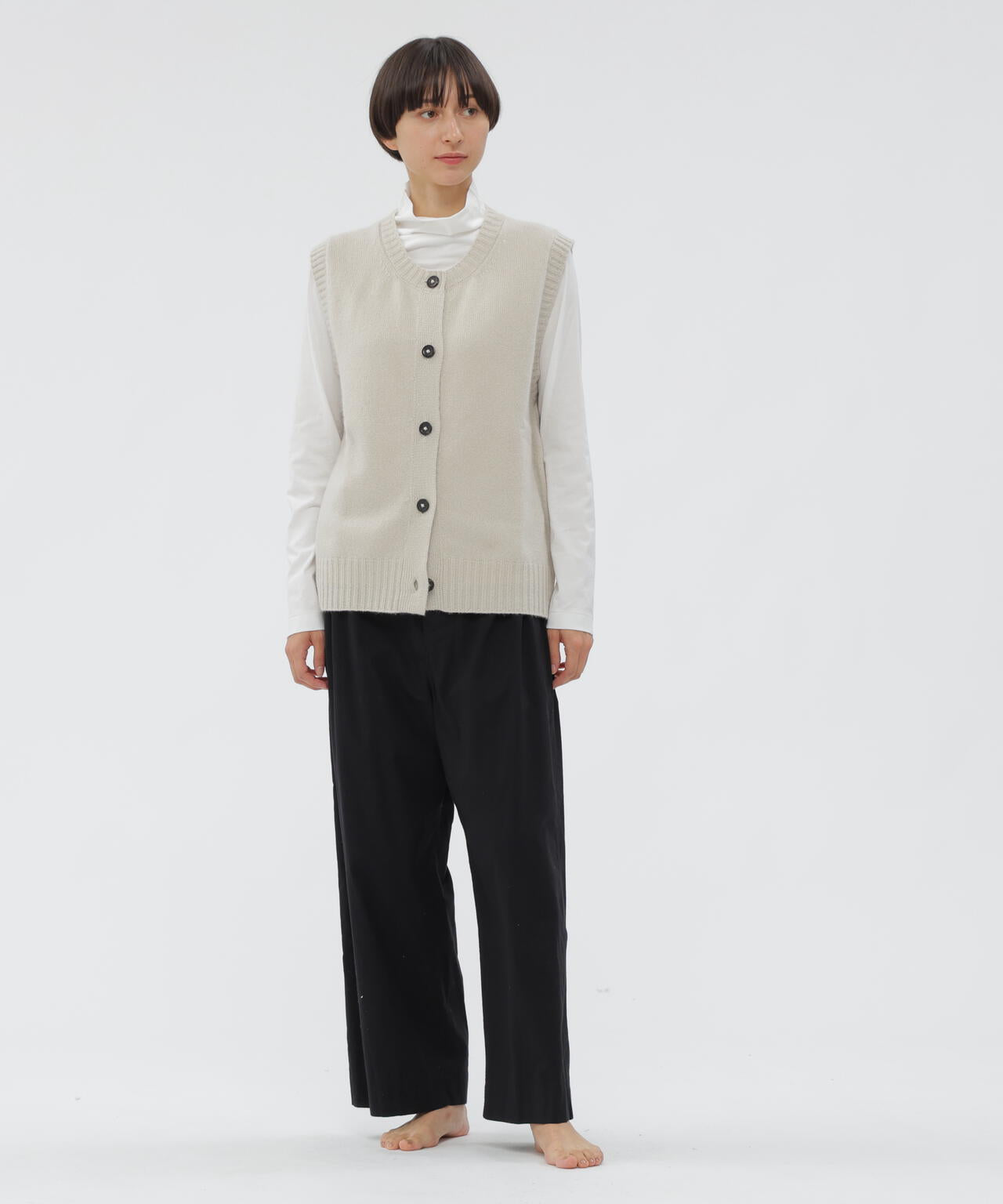 COTTON POPLIN TROUSERS