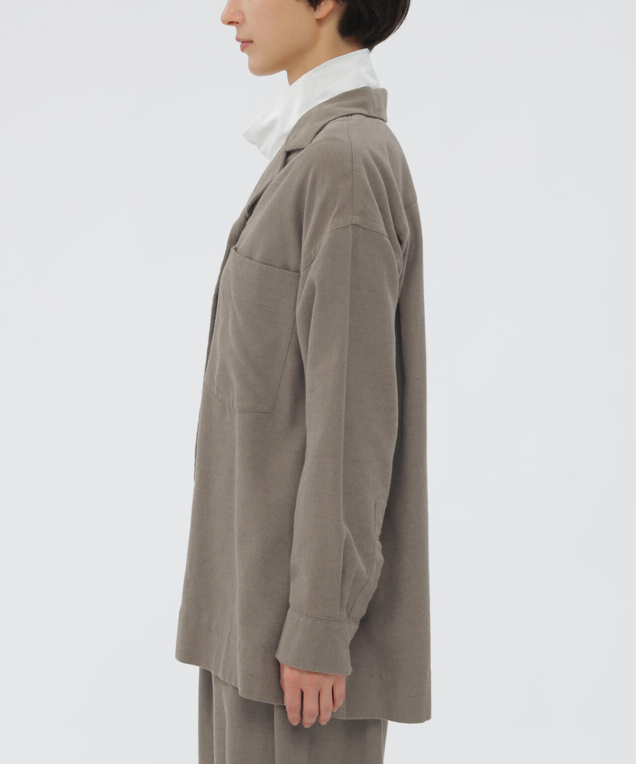 シアーシャツ　マーガレットハウエル COTTON CASHMERE TWILL SHIRT | MARGARET HOWELL（マーガレット