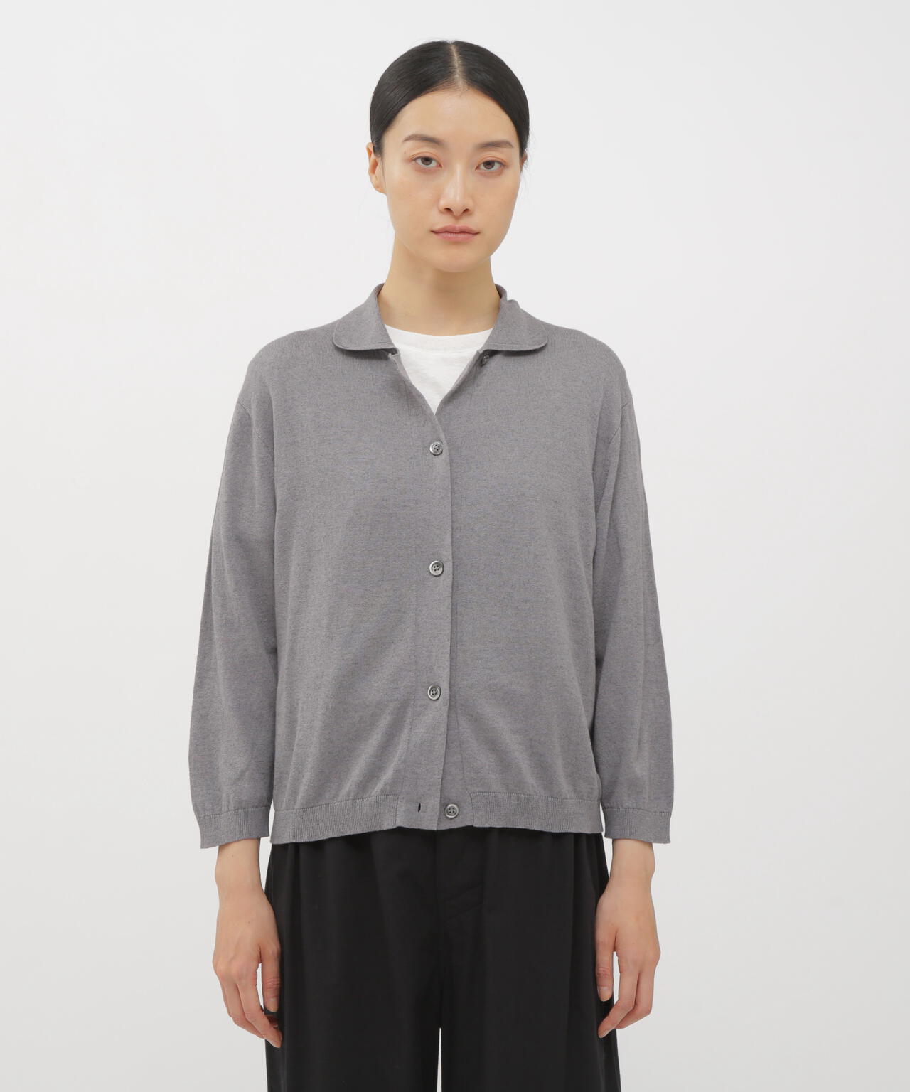 2024美品マーガレットハウエル☆コットンカシミヤ ブルトンストライプニット2 COTTON CASHMERE KNITWEAR | MARGARET HOWELL（マーガレット