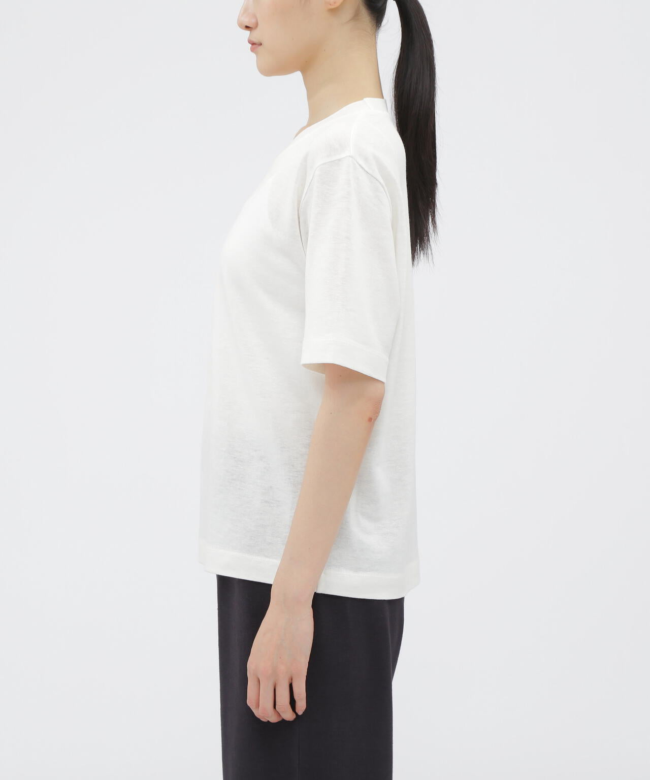 PLATED LINEN COTTON TOP