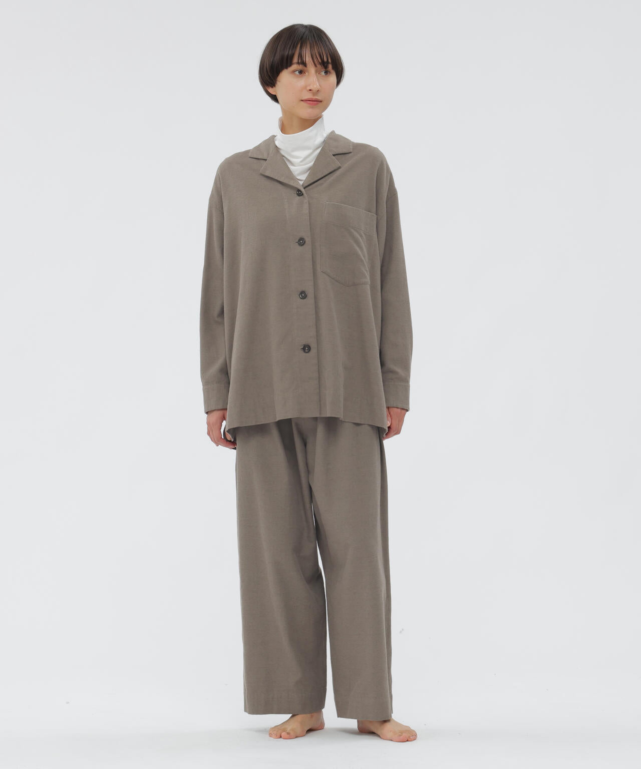 美品　マーガレットハウエル　22ss line cotton twill COMPACT COTTON JERSEY TOP | MARGARET HOWELL（マーガレット