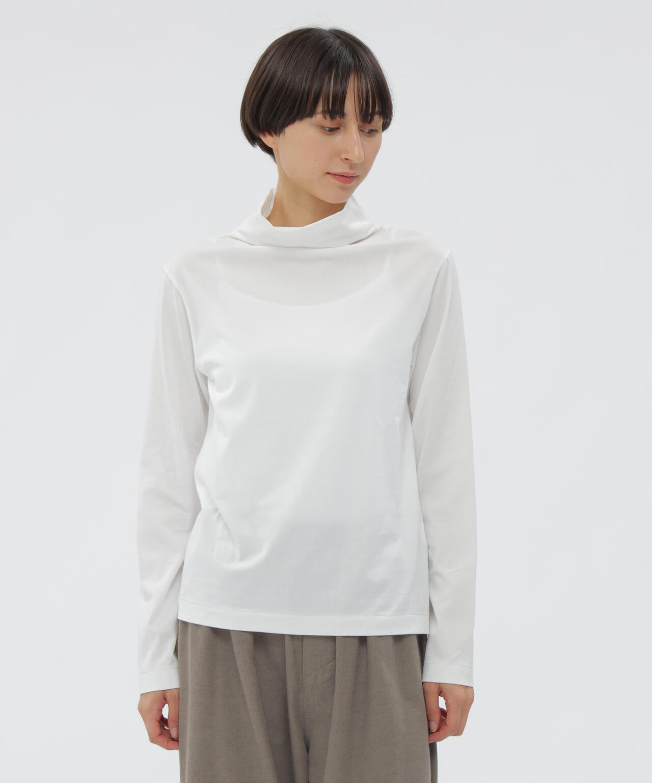 COMPACT COTTON JERSEY TOP | MARGARET HOWELL（マーガレット