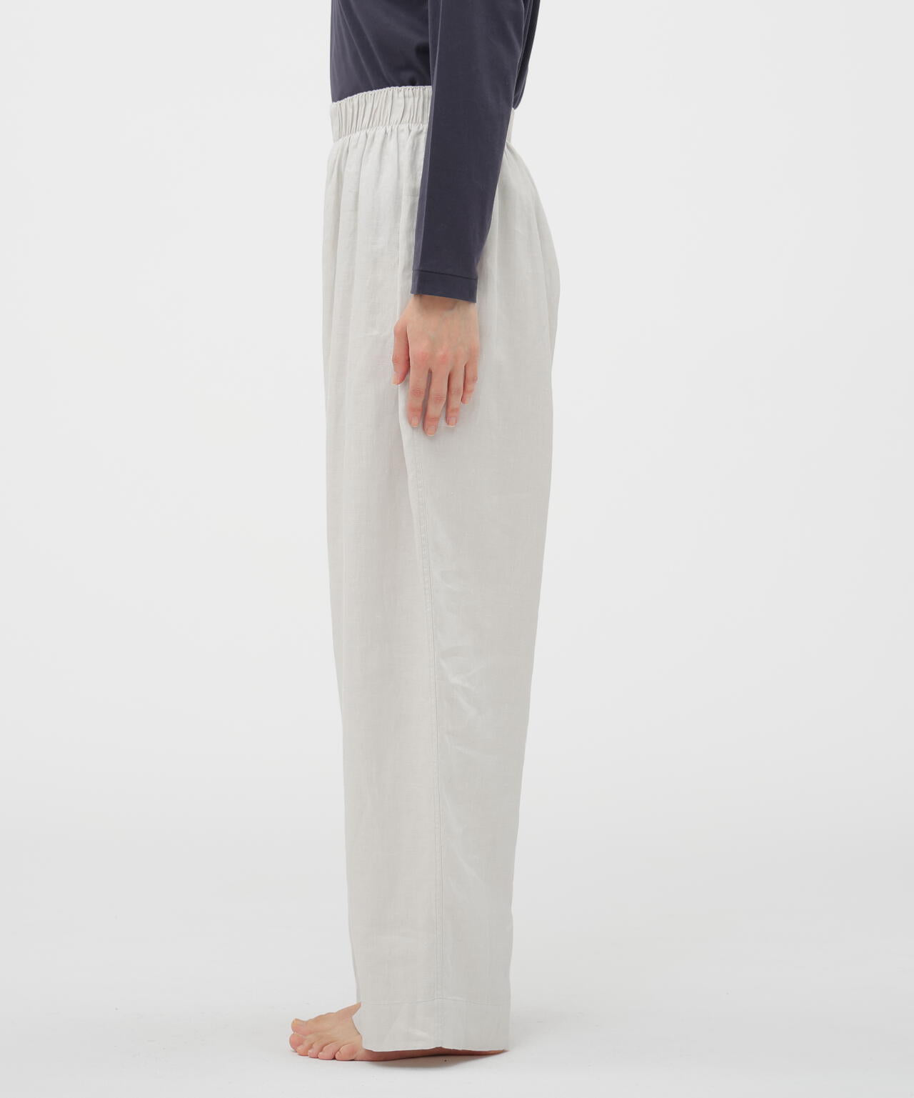 BRUSHED LINEN TWILL TROUSERS | MARGARET HOWELL（マーガレット