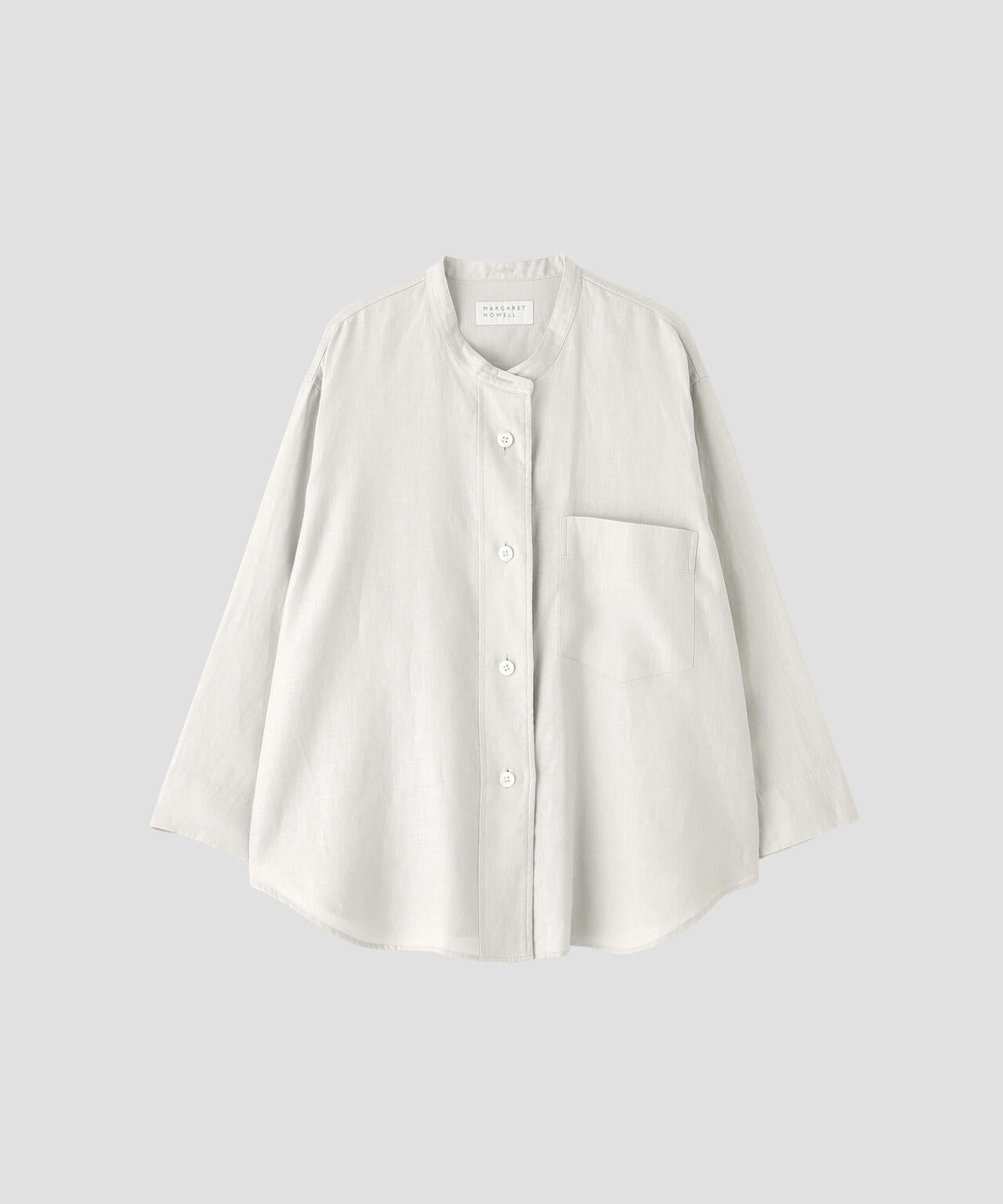 BRUSHED LINEN TWILL SHIRT | MARGARET HOWELL（マーガレット