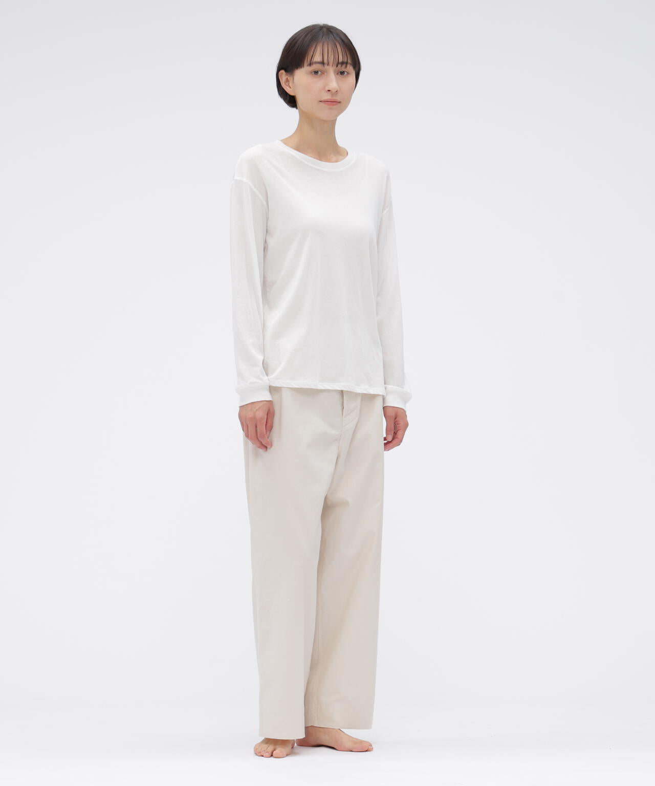 BRUSHED OXFORD PJ TROUSERS | MARGARET HOWELL（マーガレット