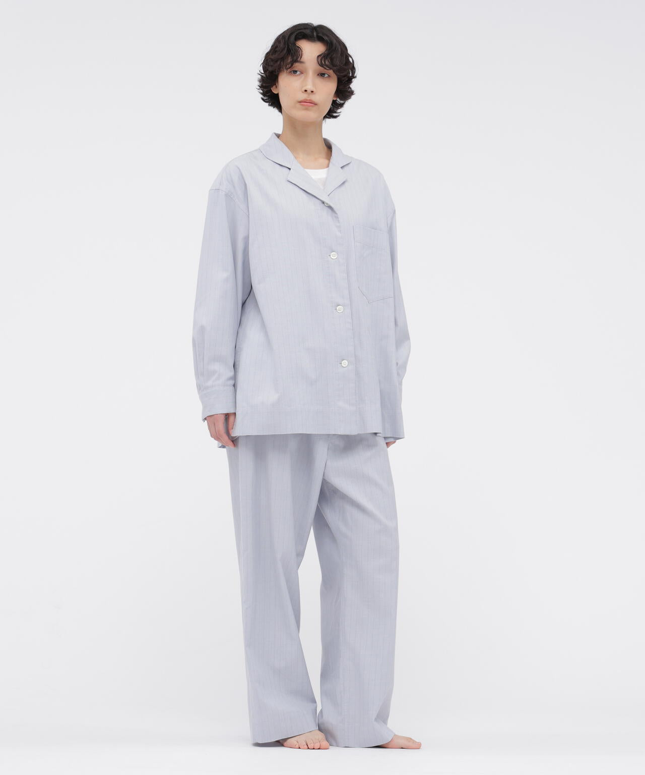 FADED STRIPE PJ SHIRT | MARGARET HOWELL（マーガレット・ハウエル