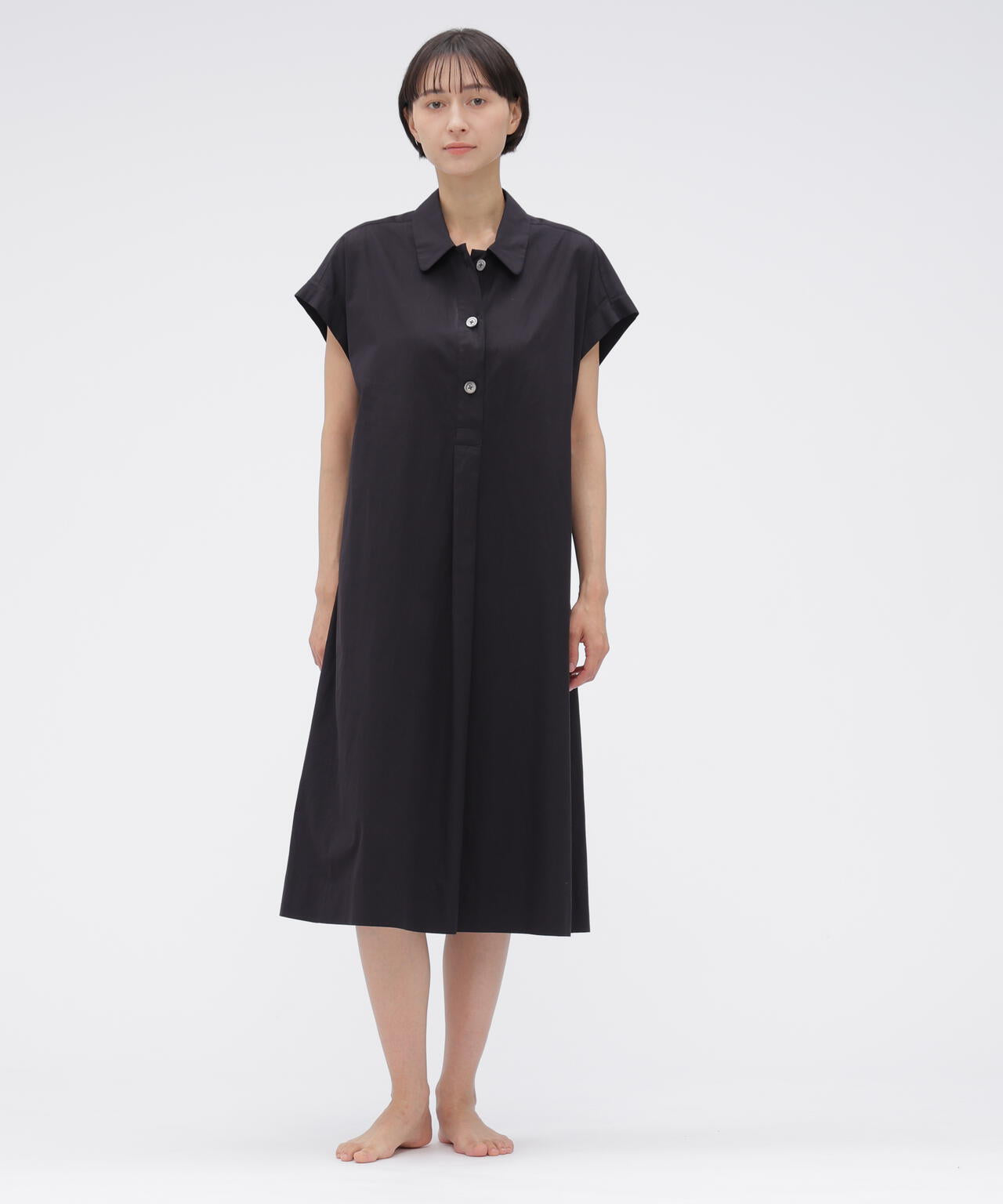 COTTON LINEN POPLIN DRESS | MARGARET HOWELL（マーガレット