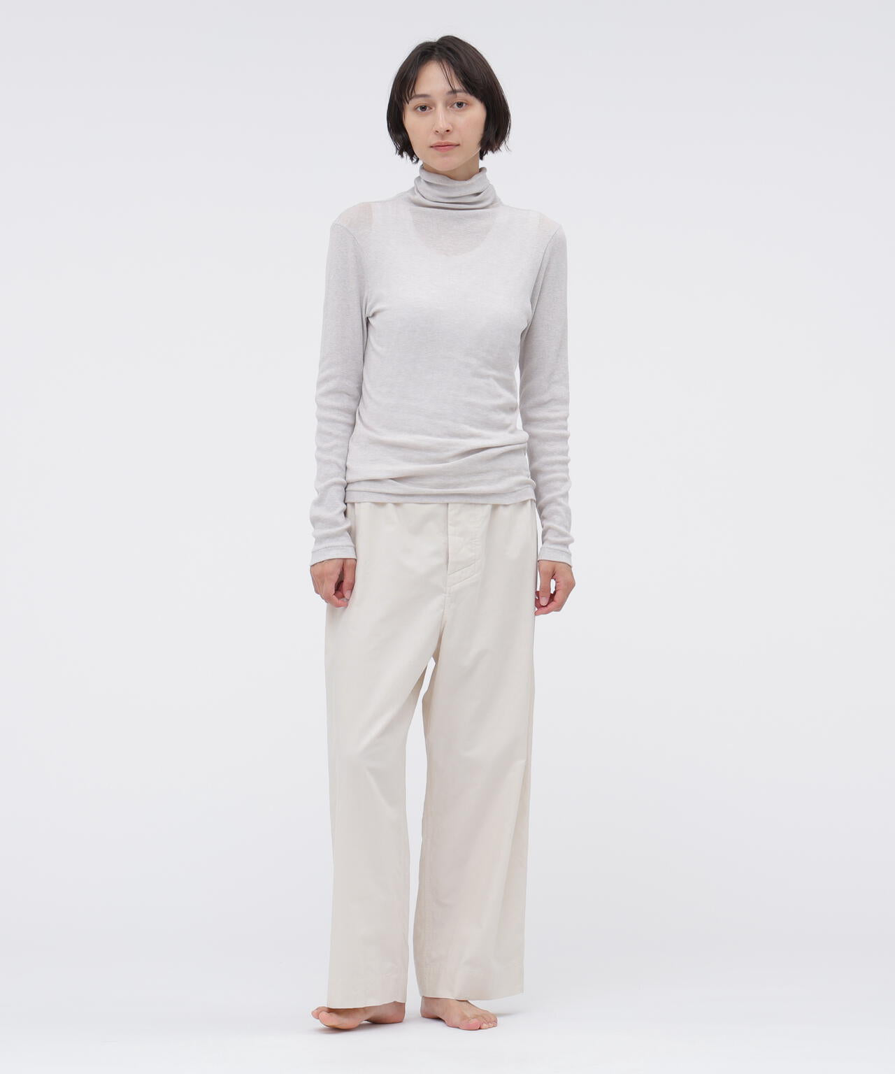 COTTON SILK RIB TOP | MARGARET HOWELL（マーガレット・ハウエル