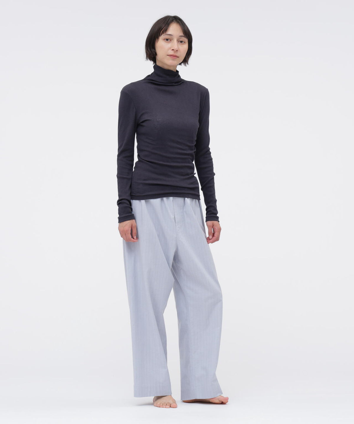 COTTON SILK RIB TOP