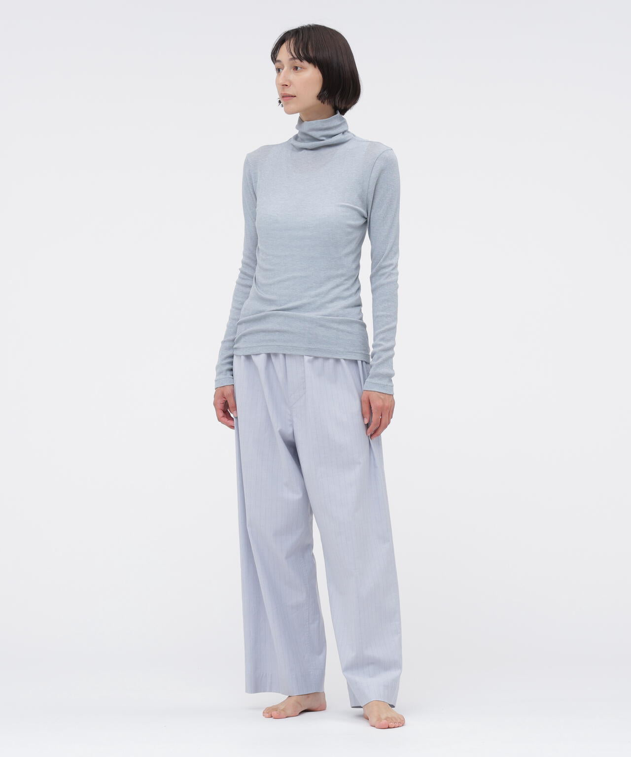 COTTON SILK RIB TOP | MARGARET HOWELL（マーガレット・ハウエル