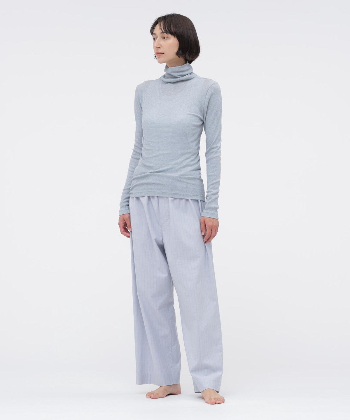 COTTON SILK RIB TOP