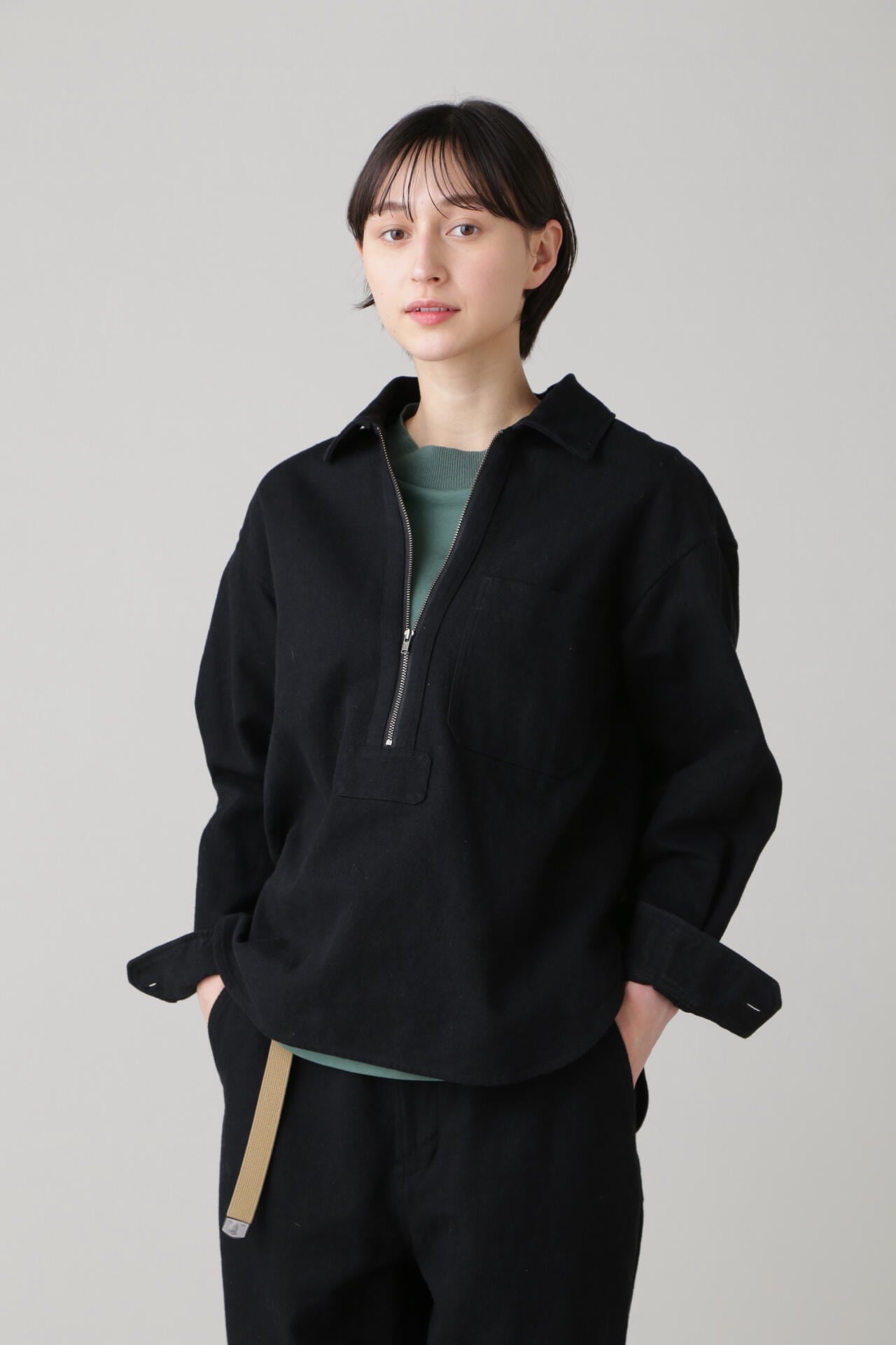 WORN LINEN COTTON DRILL