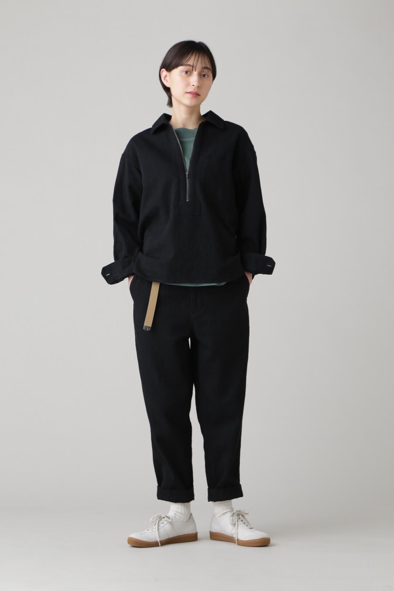 WORN LINEN COTTON DRILL