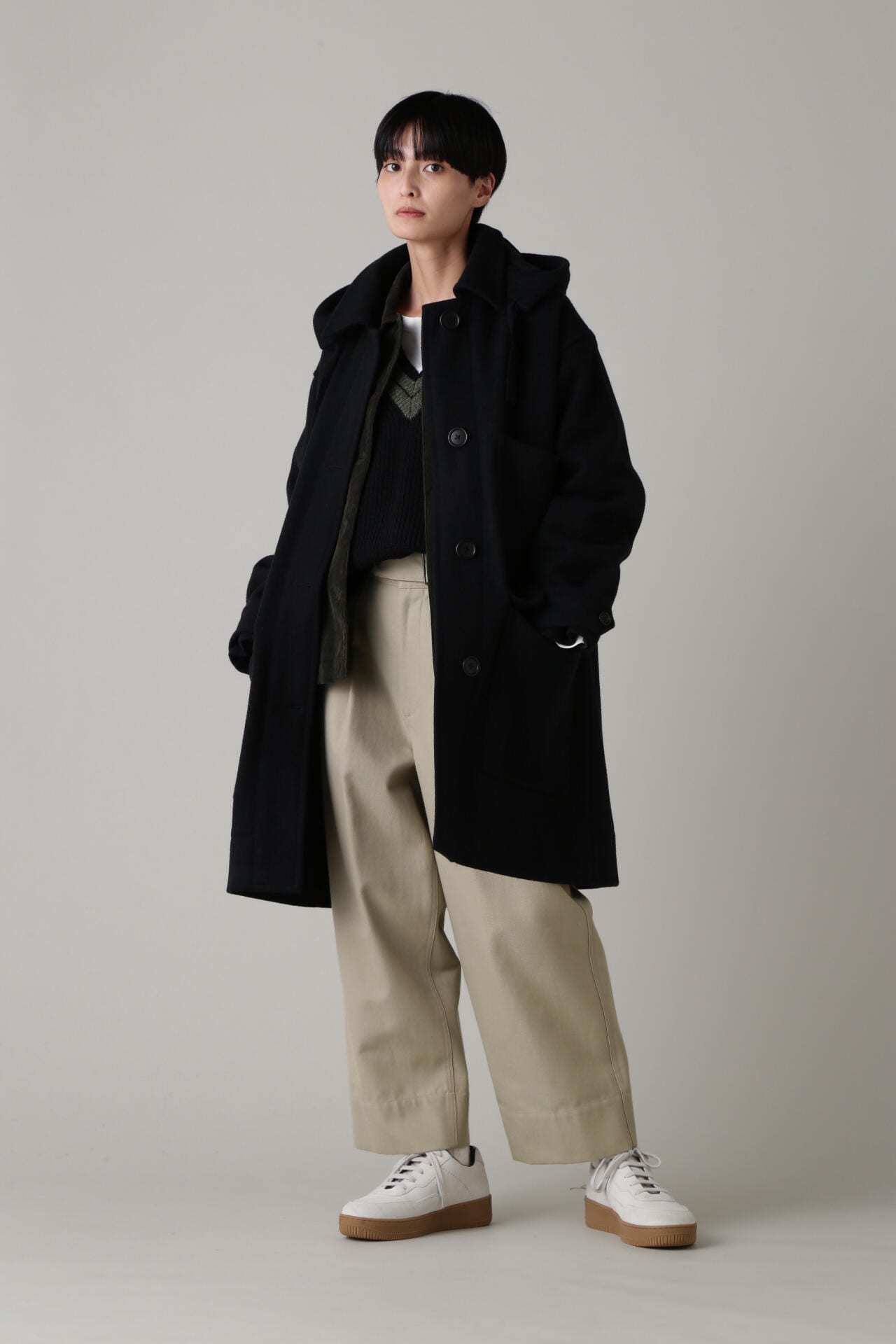 エムエイチエル　MHL. COTTON NYLON DRILL エムエイチエル MHL. WOOL COTTON DRILL （DARK STONE4