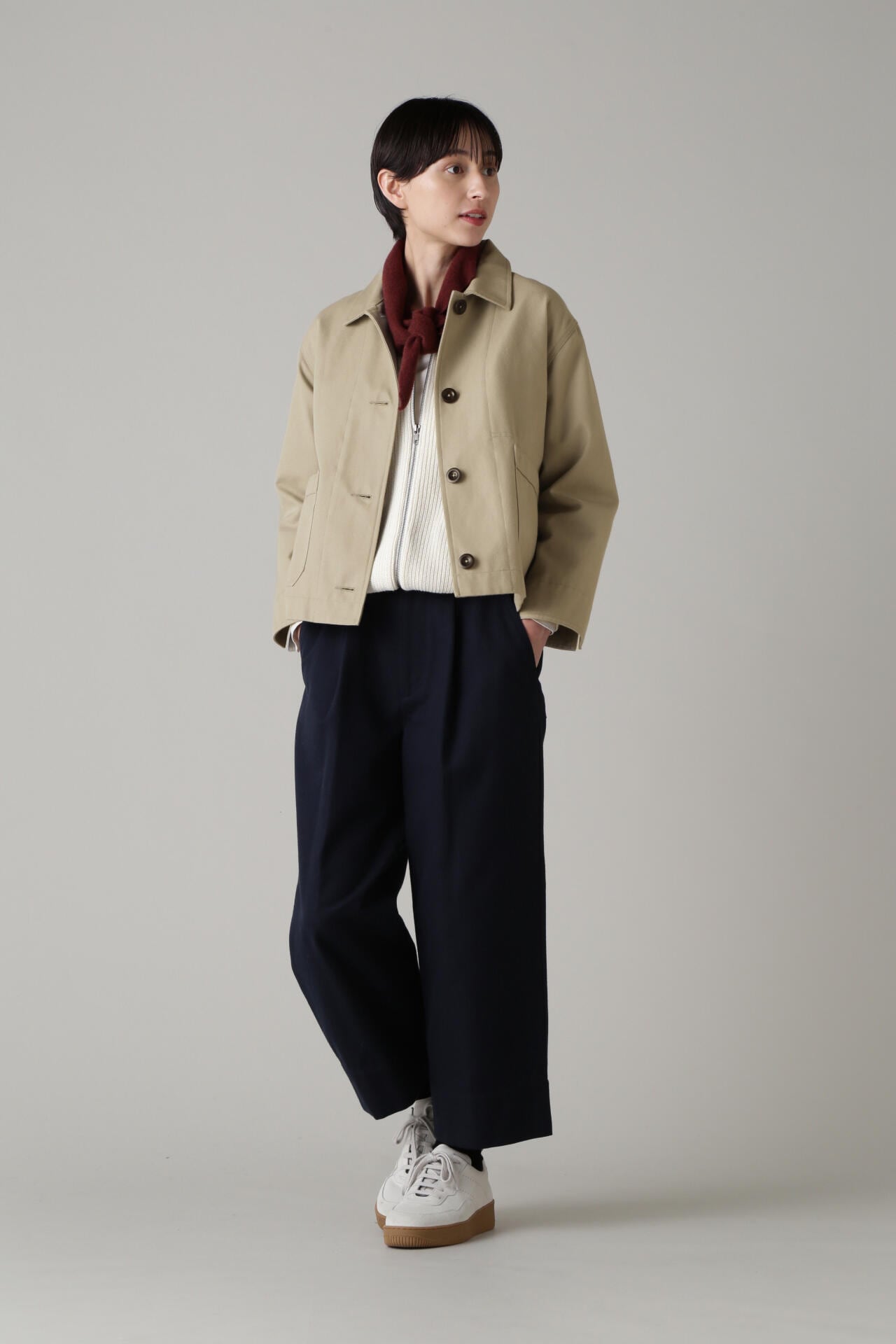 エムエイチエル　MHL. COTTON NYLON DRILL エムエイチエル MHL. WOOL COTTON DRILL （DARK STONE4