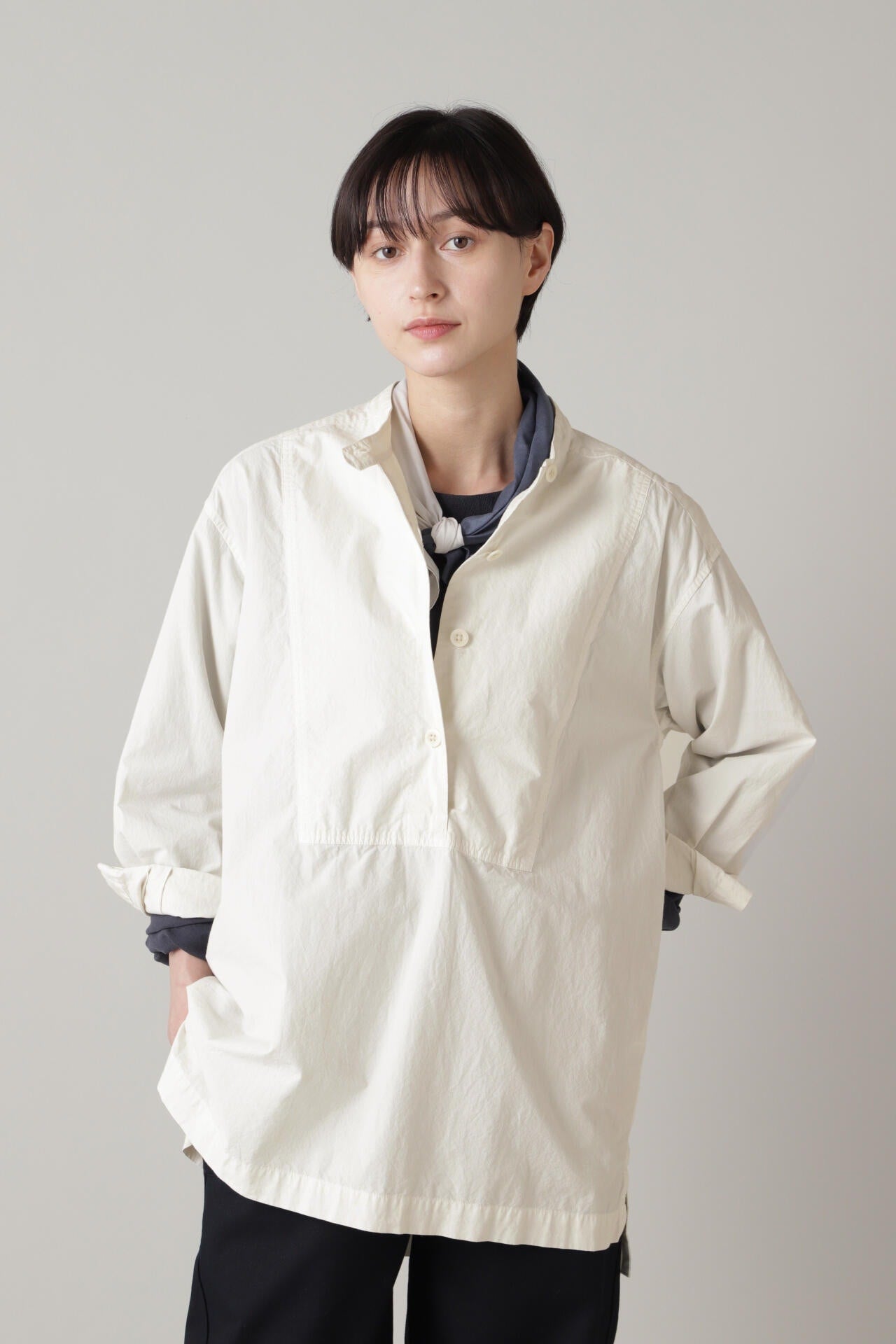 WASHED DRY COTTON POPLIN | MHL.（エムエイチエル） ｜【公式】通販
