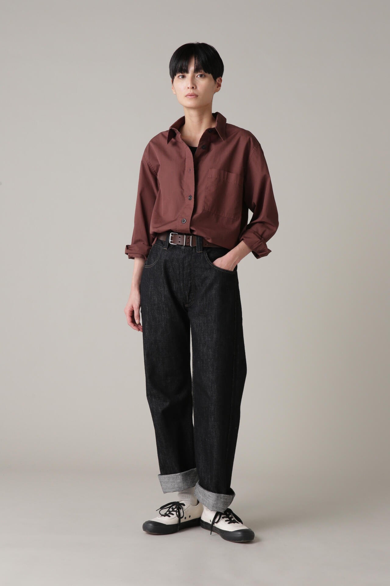 CANTON LIGHT DENIM BLACK | MARGARET HOWELL（マーガレット・ハウエル