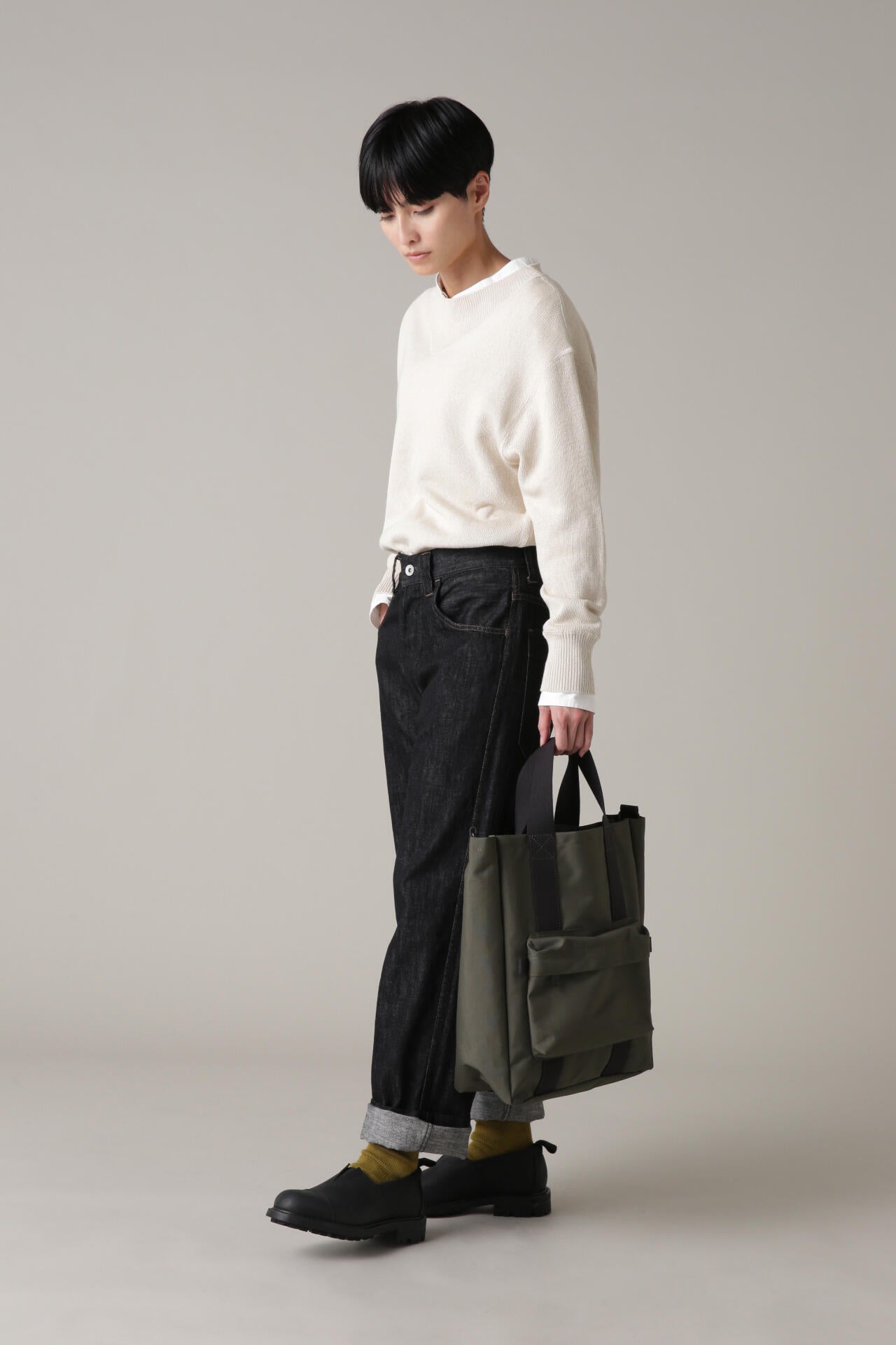 CANTON LIGHT DENIM BLACK | MARGARET HOWELL（マーガレット