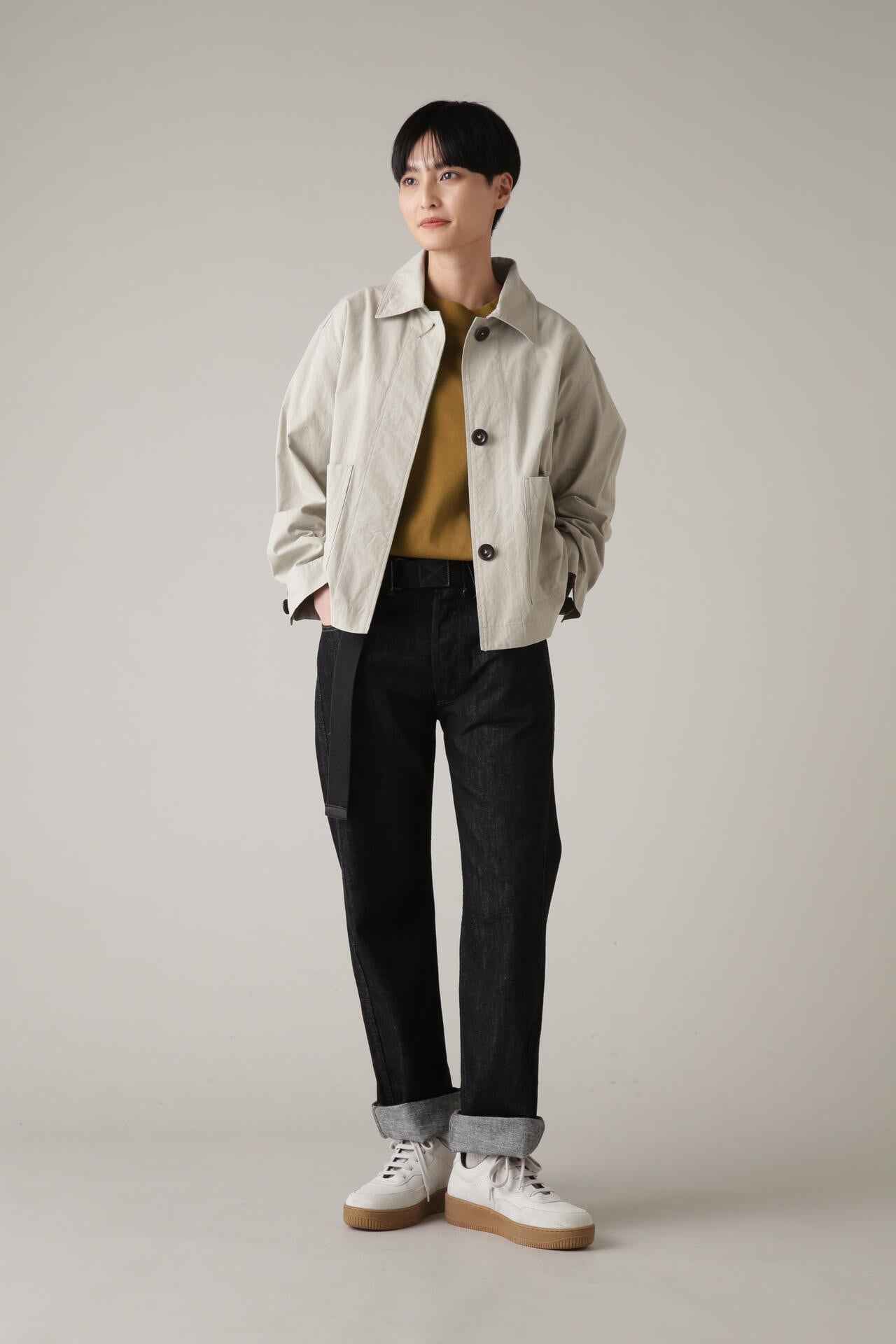 CANTON LIGHT DENIM BLACK | MARGARET HOWELL（マーガレット・ハウエル